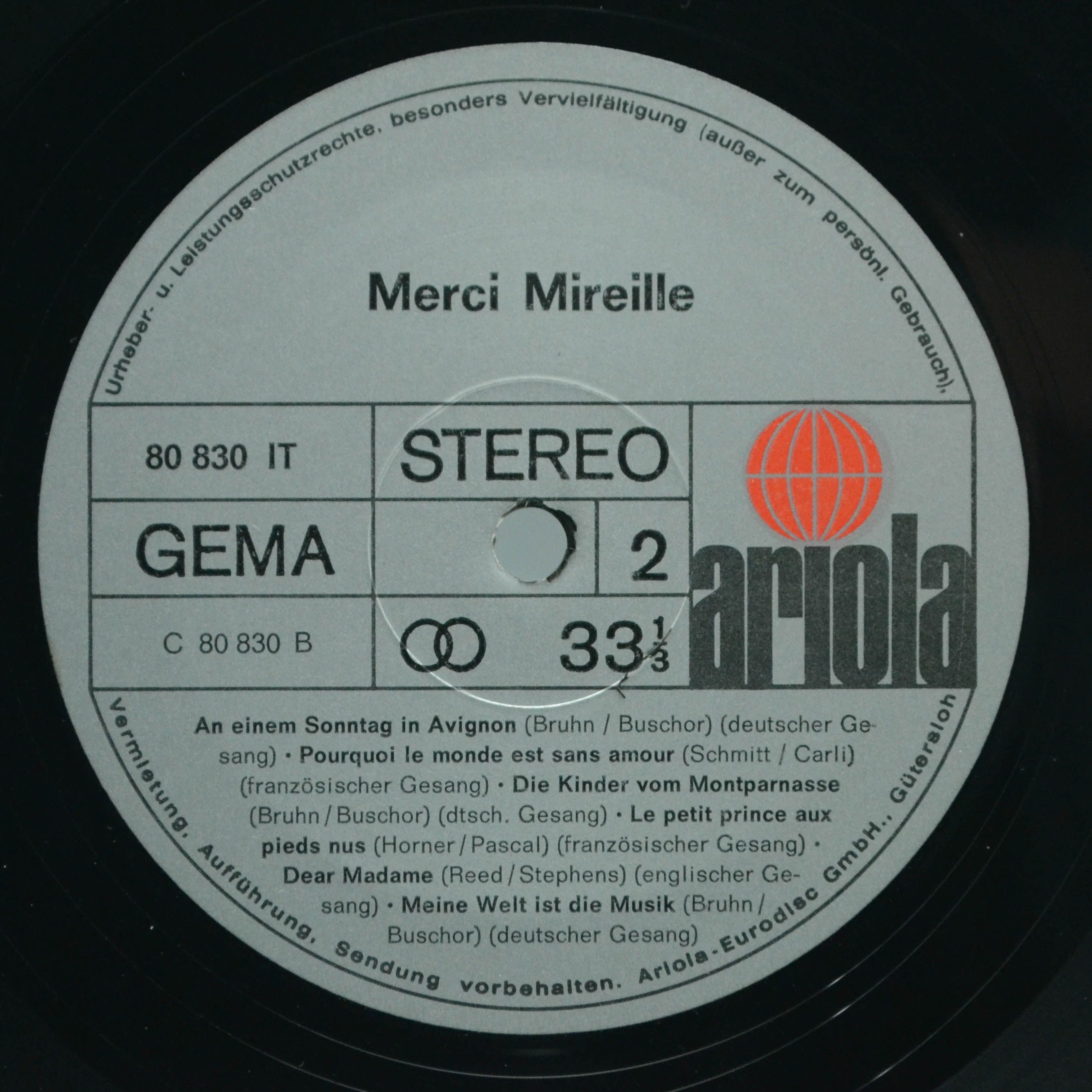 Mireille Mathieu — Merci Mireille, 1970