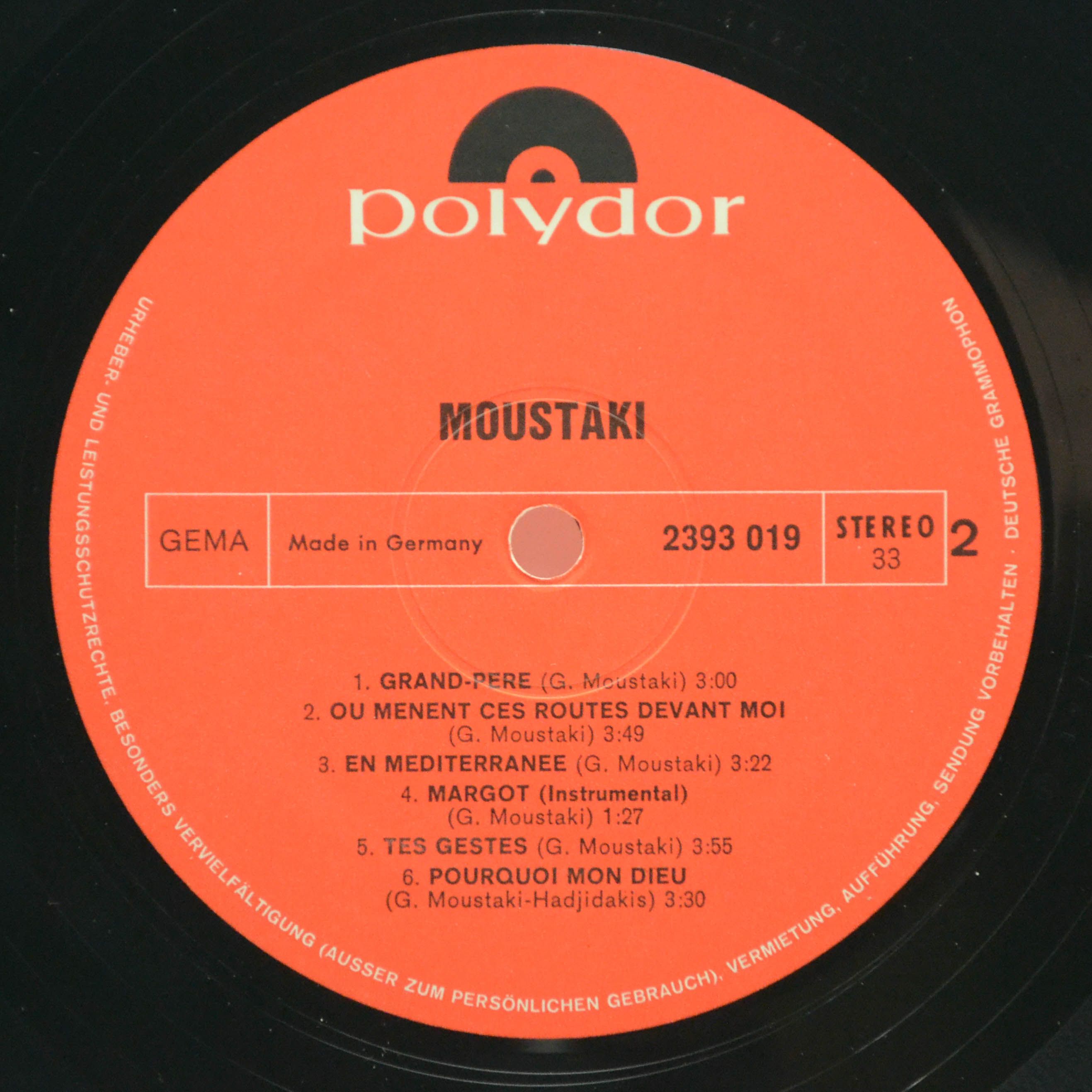 Moustaki — Moustaki, 1971