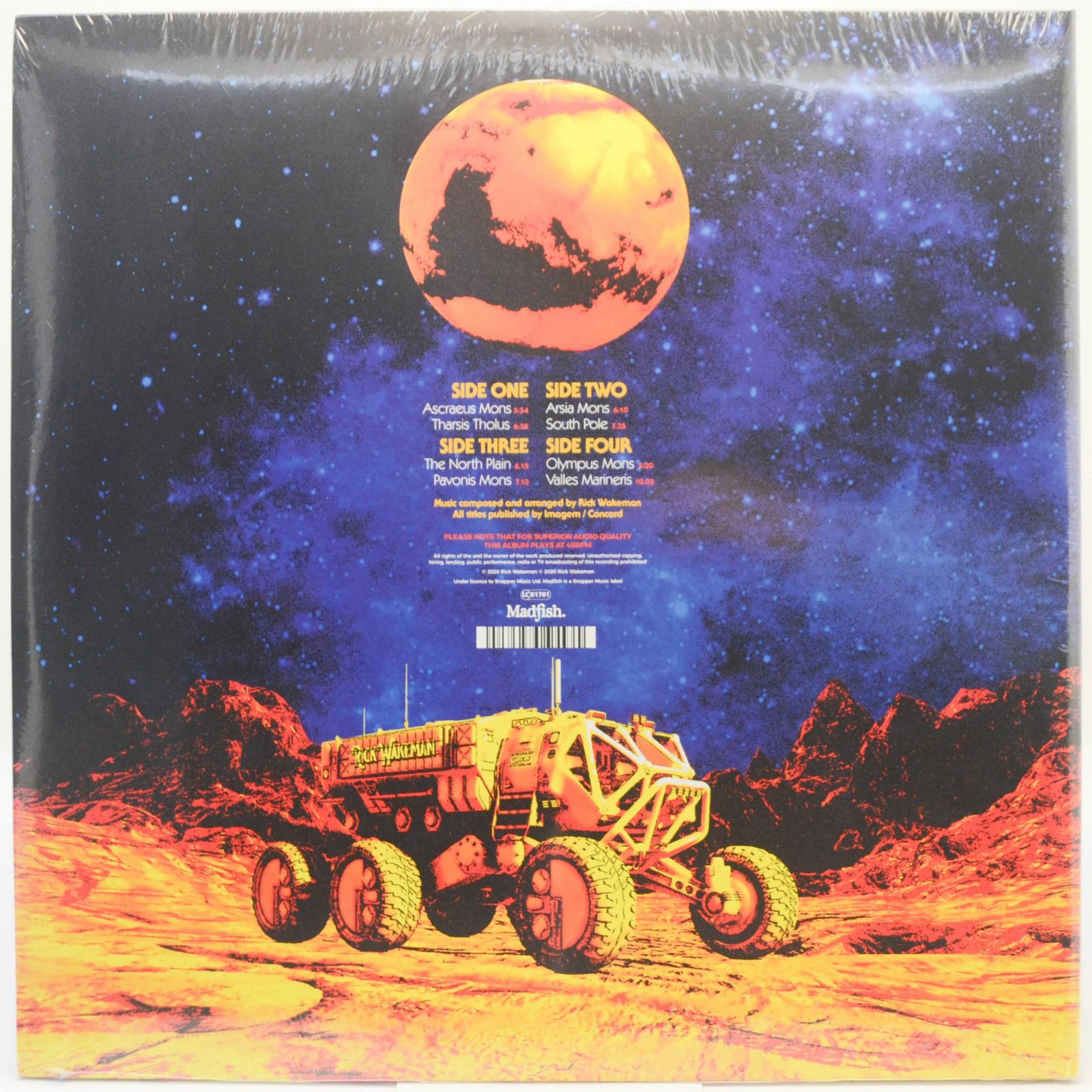 Rick Wakeman & The Martian Rock Ensemble — The Red Planet (2LP), 2020