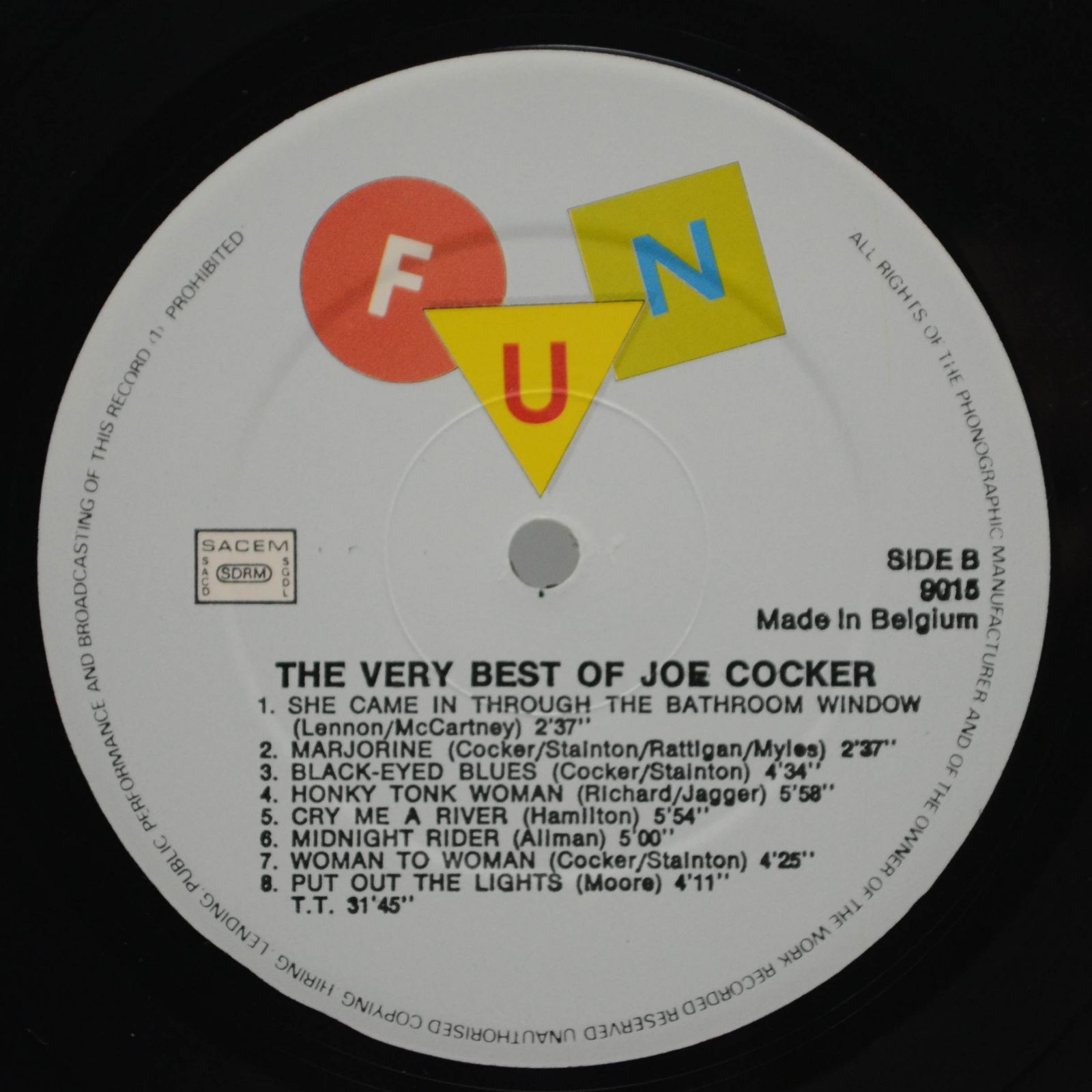 Joe Cocker — The Very Best Of Joe Cocker,