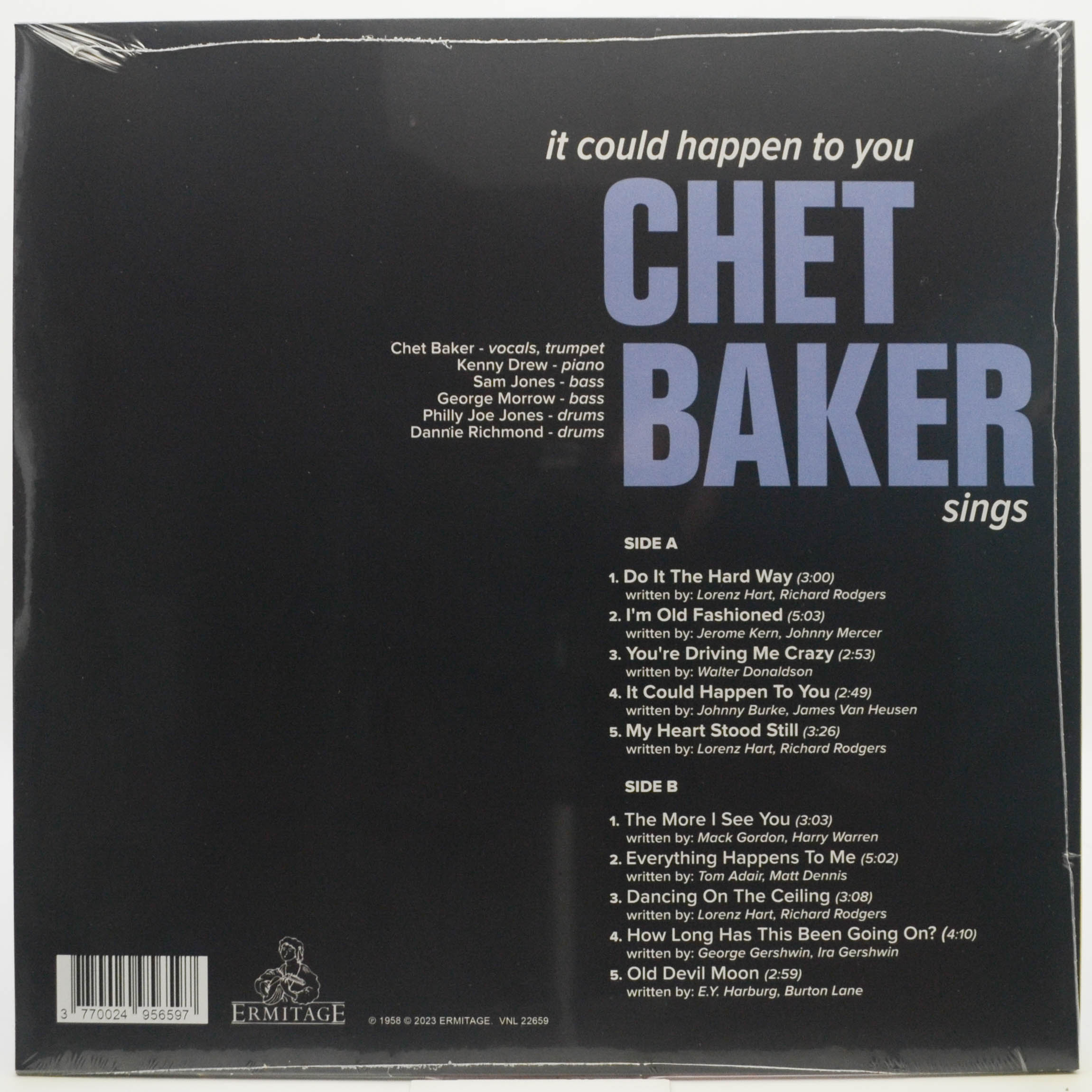 Виниловая пластинка Chet Baker — It Could Happen To You - Chet Baker Sings, 1958