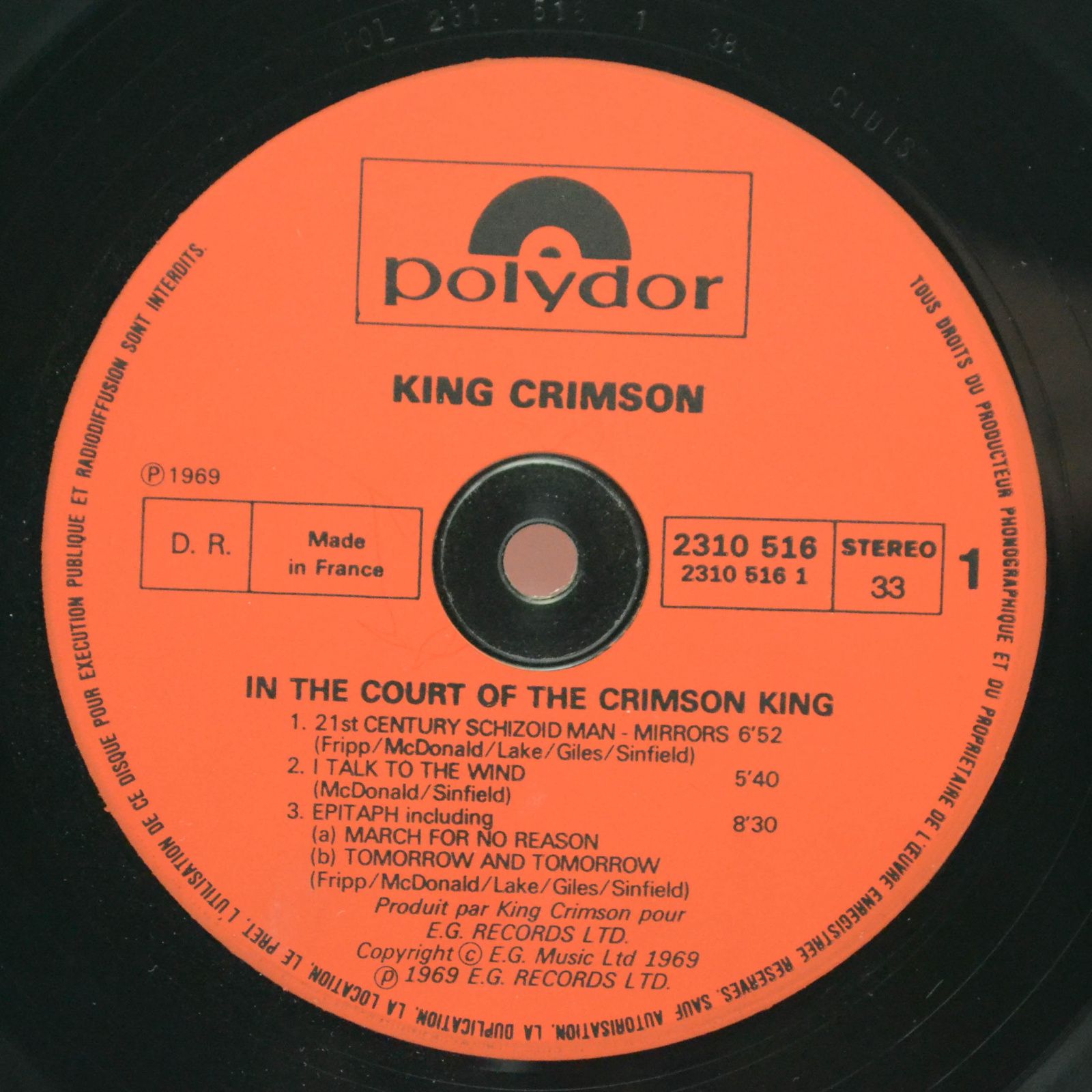 King Crimson — In The Court Of The Crimson King (An Observation By King Crimson), 1969