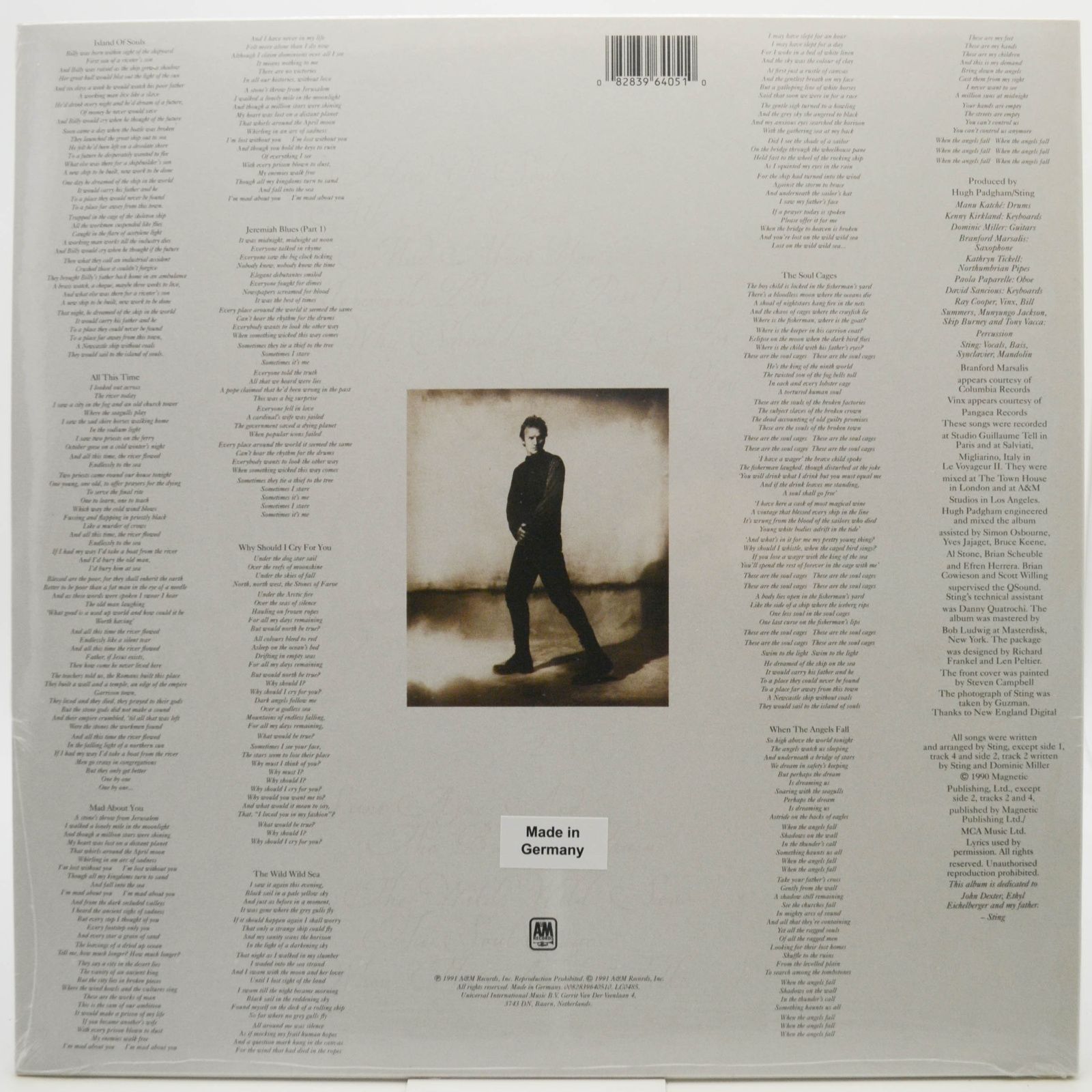 Sting — The Soul Cages, 1991