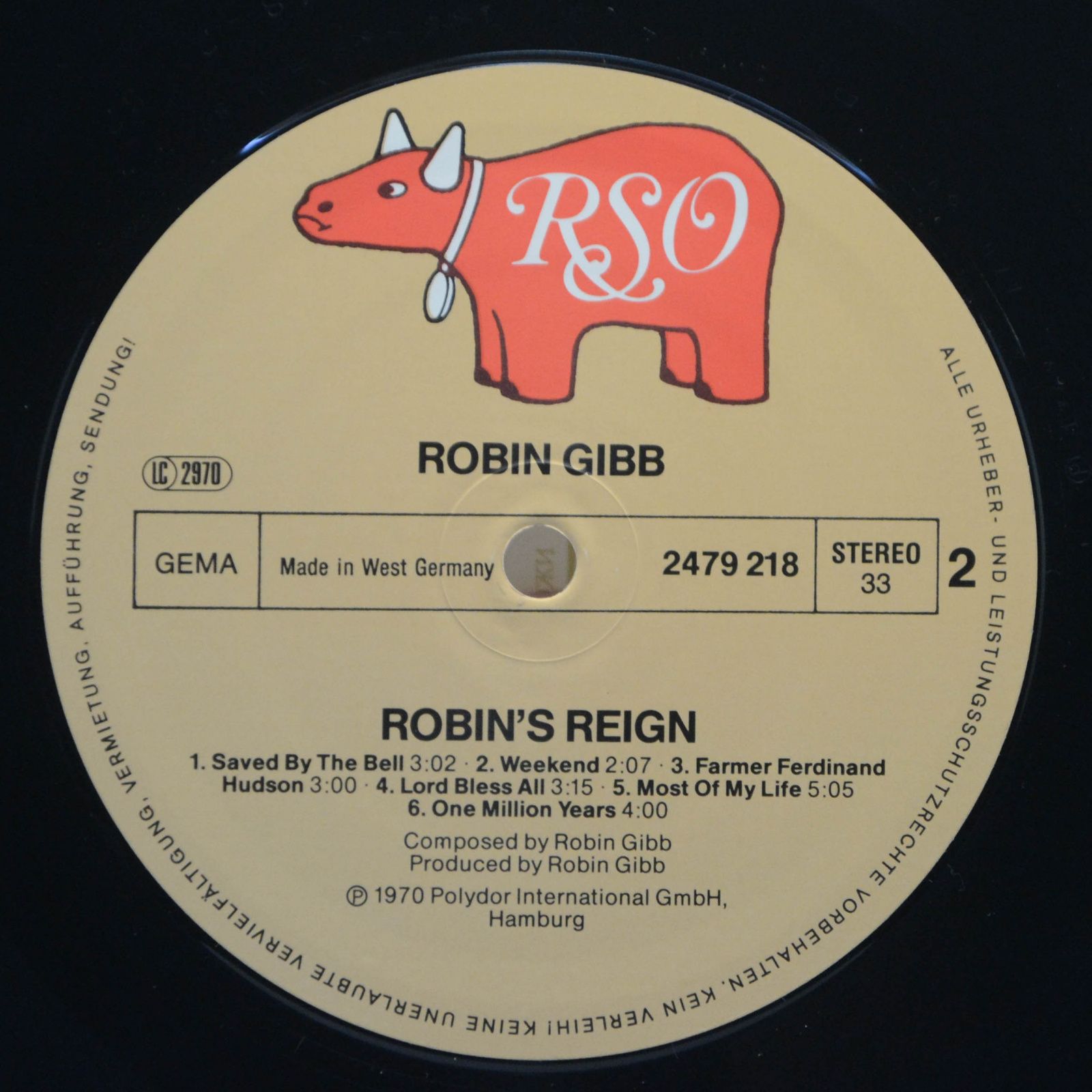 Robin Gibb — Robin's Reign, 1970