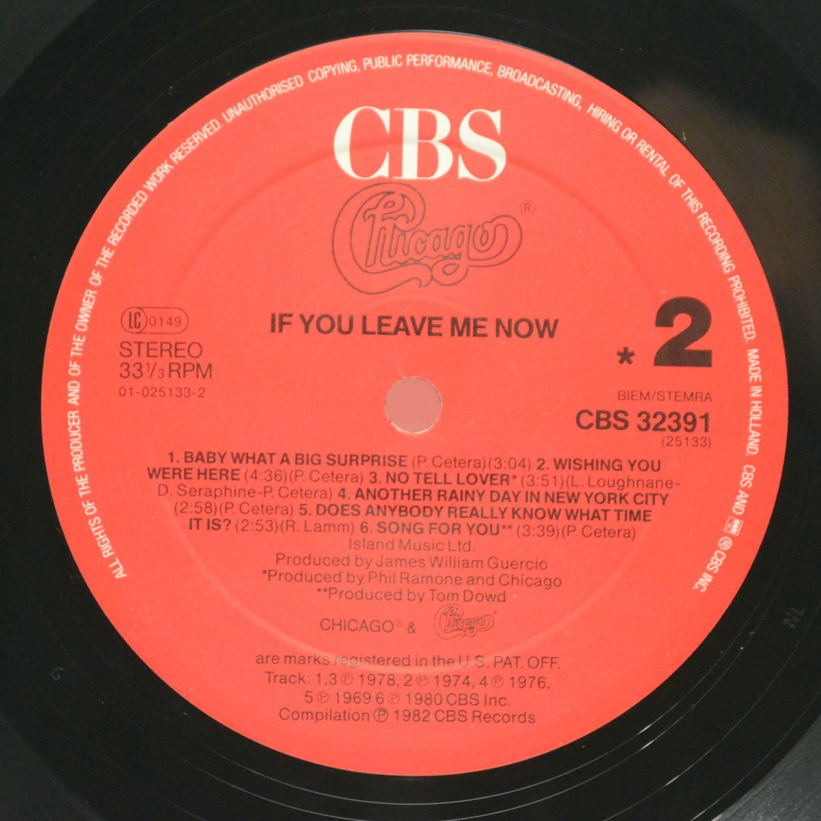 Chicago — If You Leave Me Now, 1982