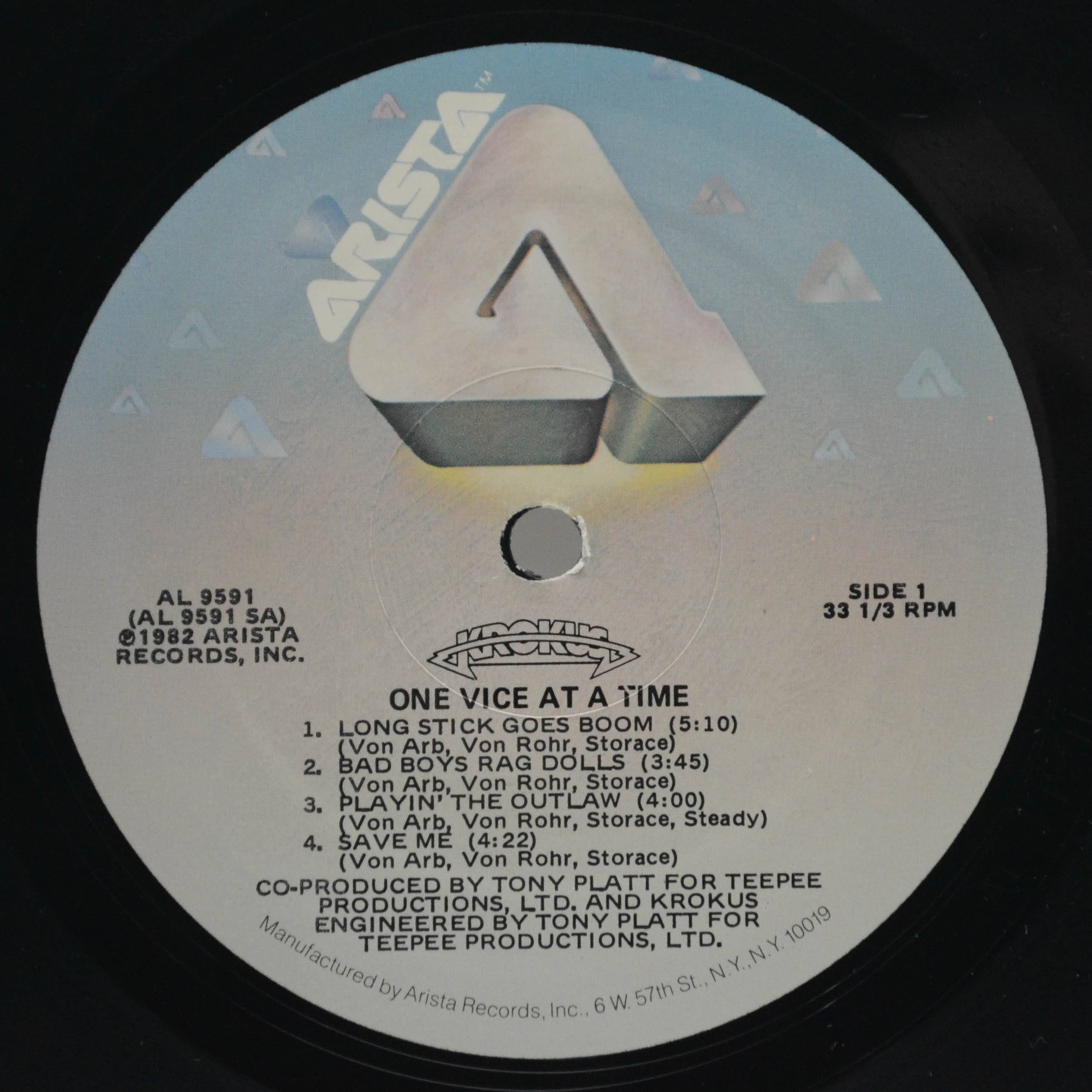 Krokus — One Vice At A Time (USA), 1982