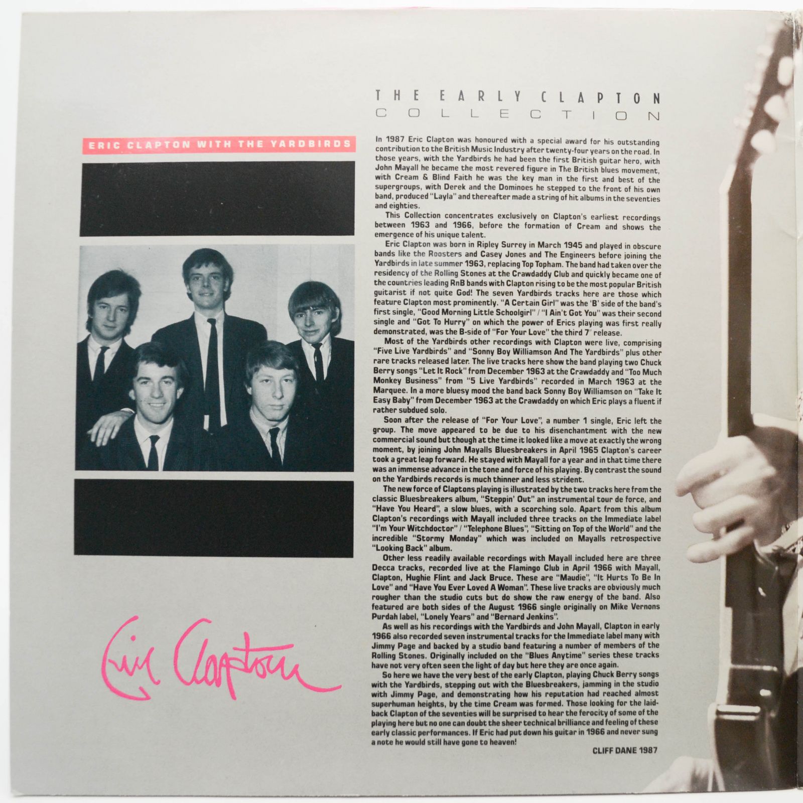 Eric Clapton — The Early Clapton Collection (2LP, UK), 1987