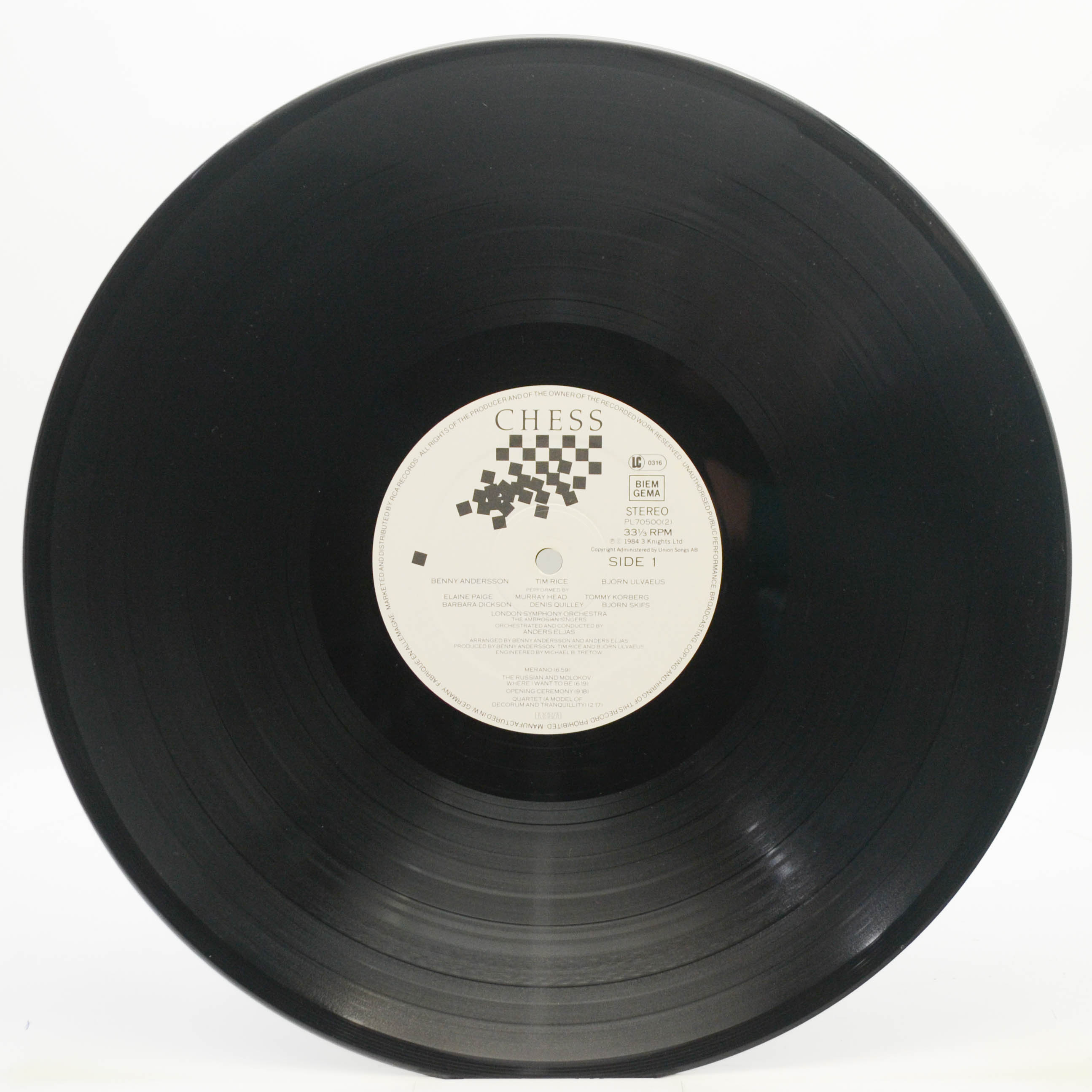 Виниловая пластинка Benny Andersson, Tim Rice, Björn Ulvaeus — Chess (2LP, booklet), 1984