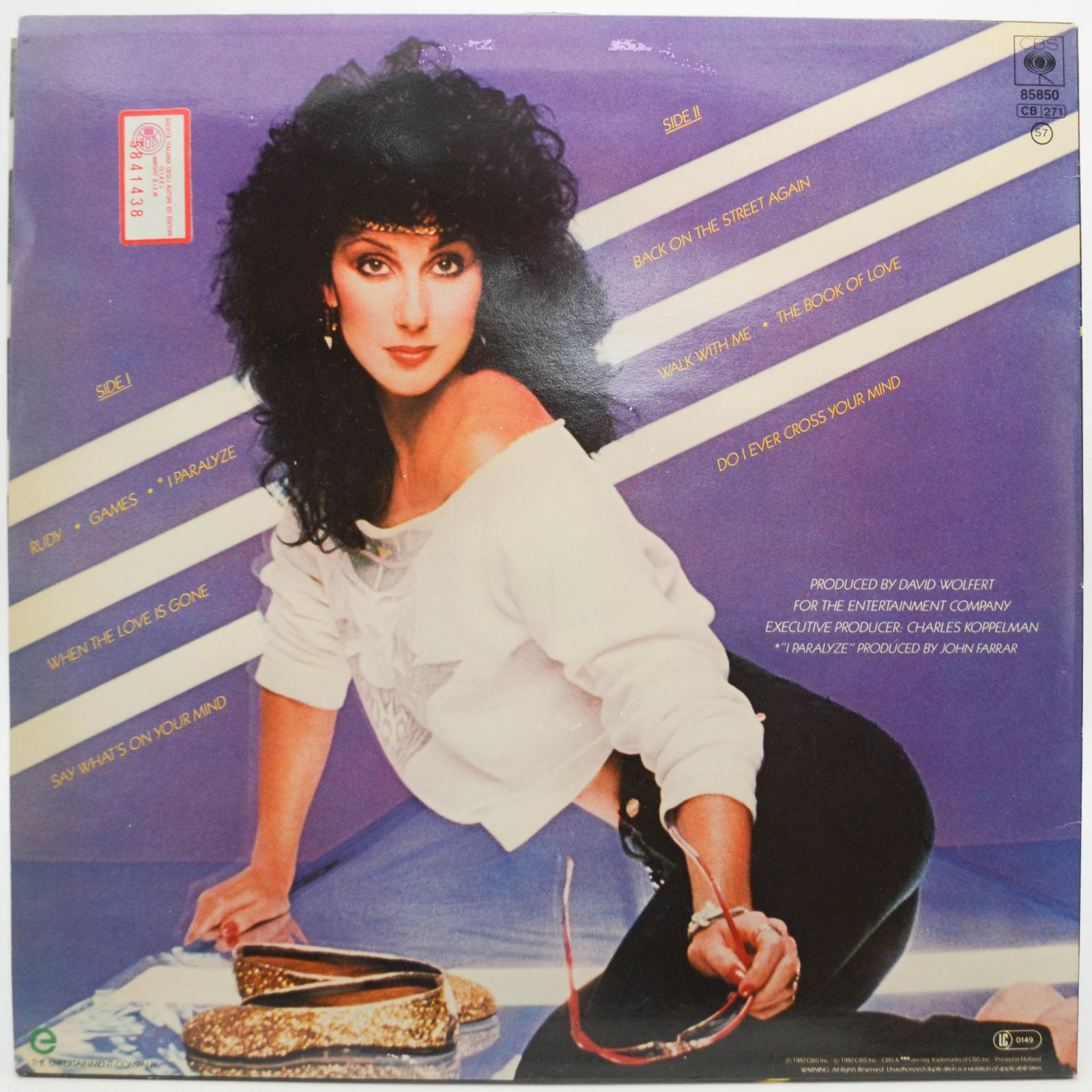 Cher — I Paralyze, 1982