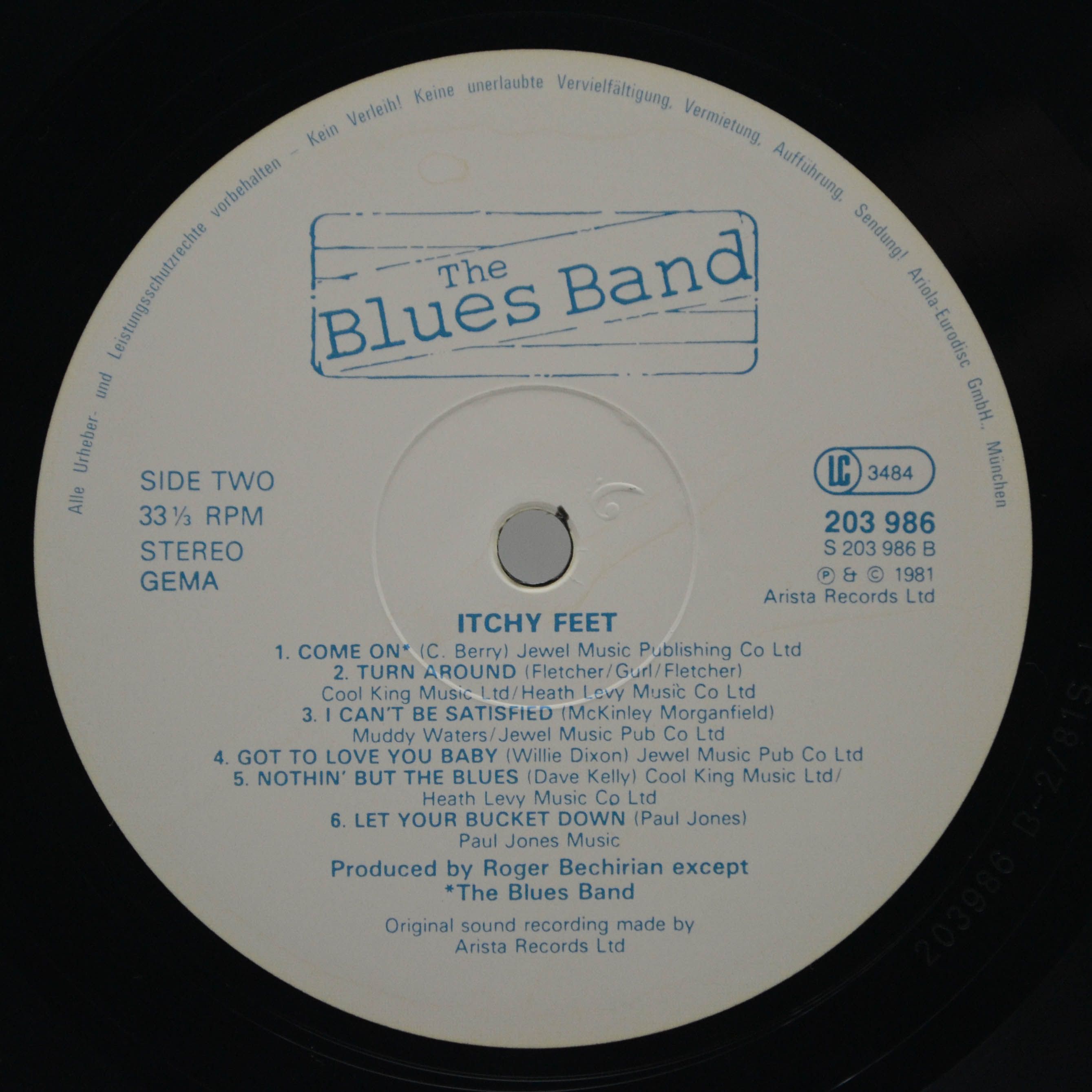 Виниловая пластинка The Blues Band — Itchy Feet, 1981