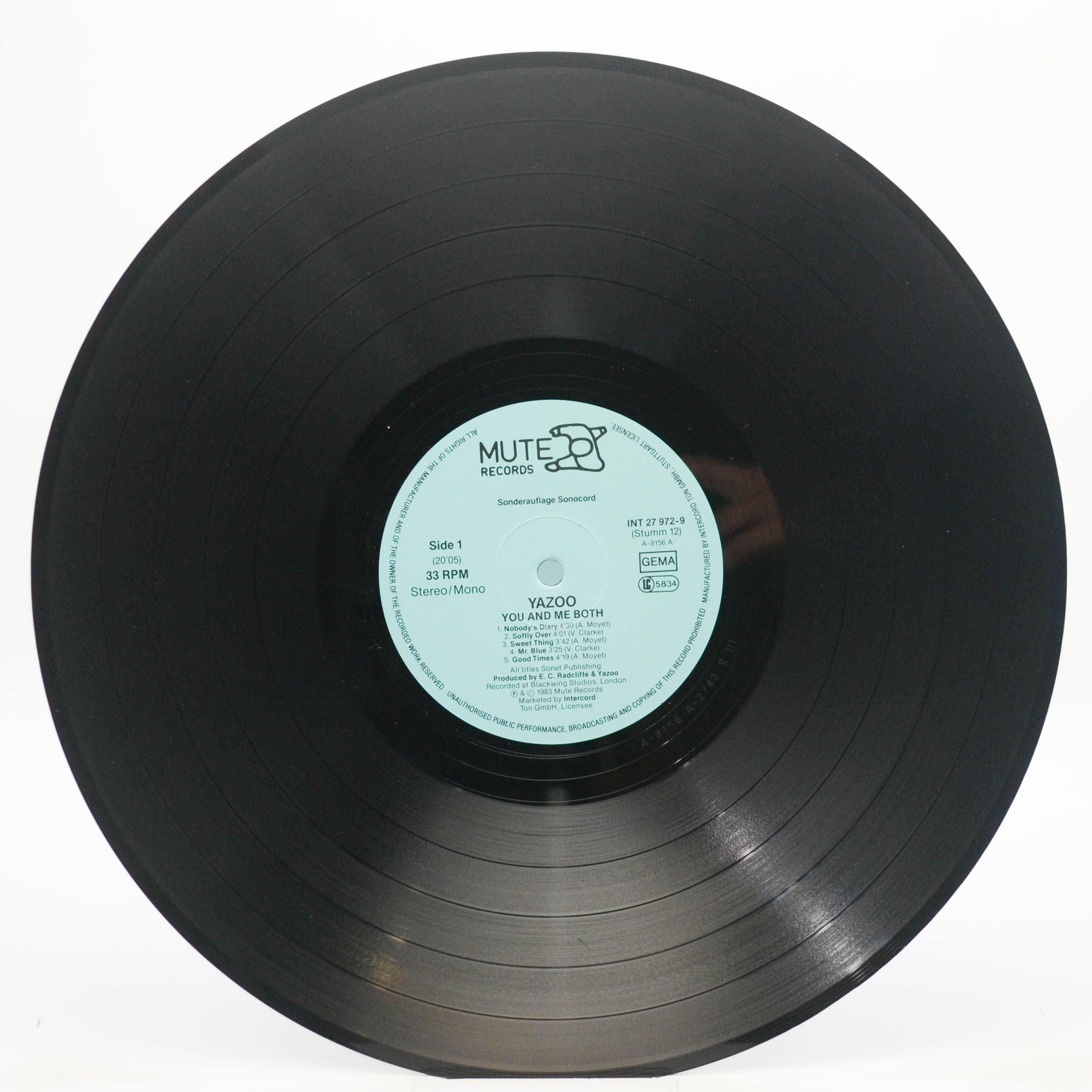 Виниловая пластинка Yazoo — You And Me Both, 1983