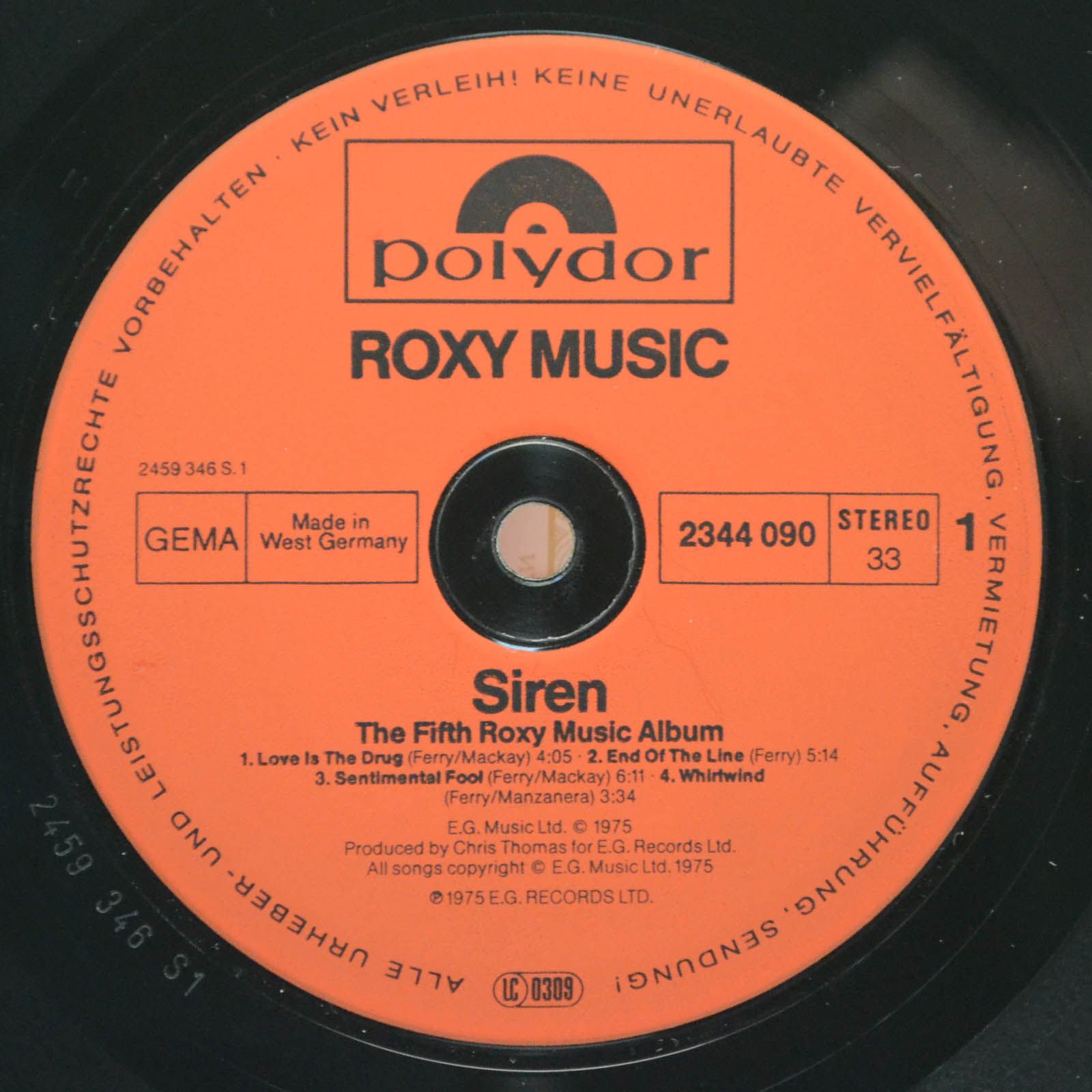 Roxy Music — Siren, 1975