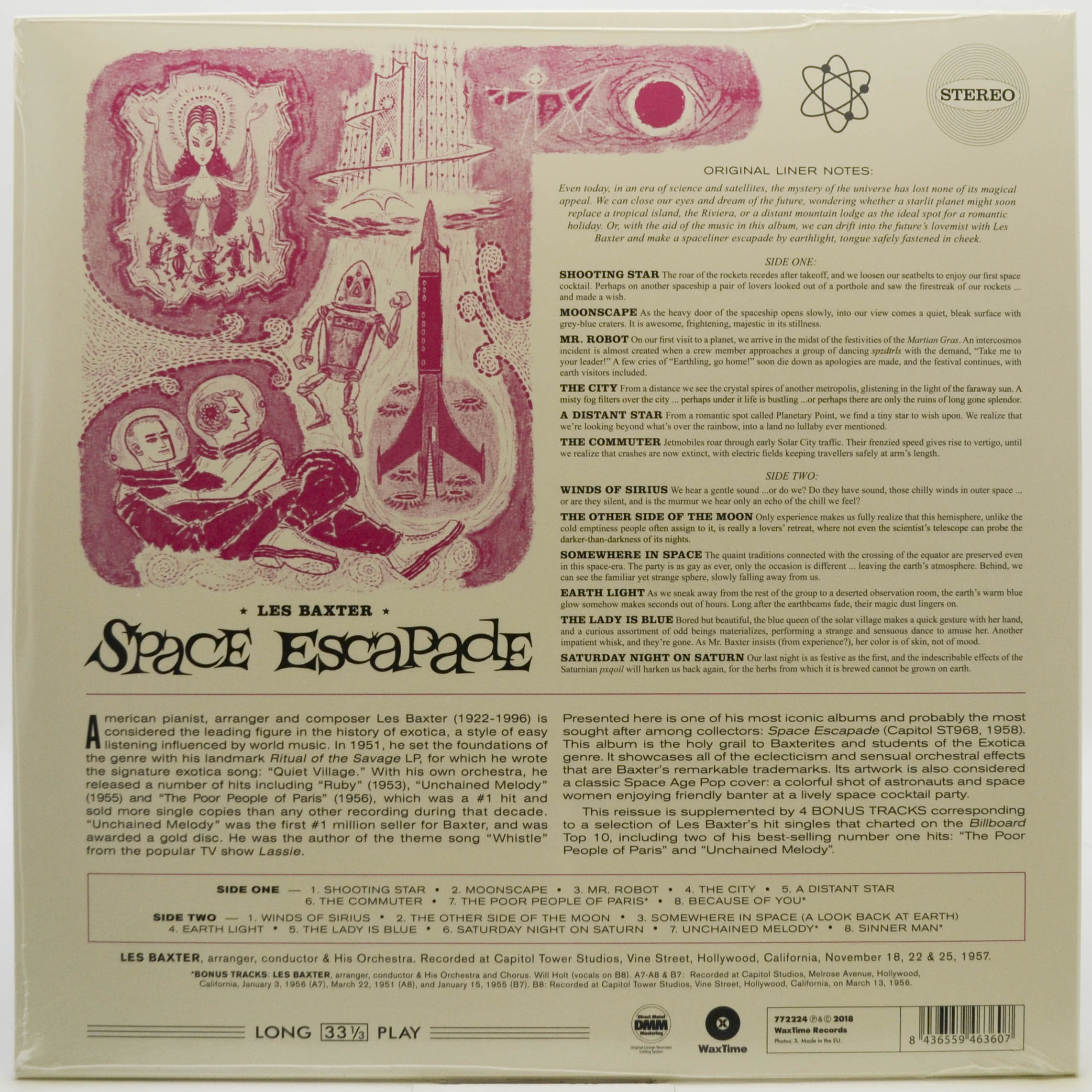 Виниловая пластинка Les Baxter — Space Escapade, 1958