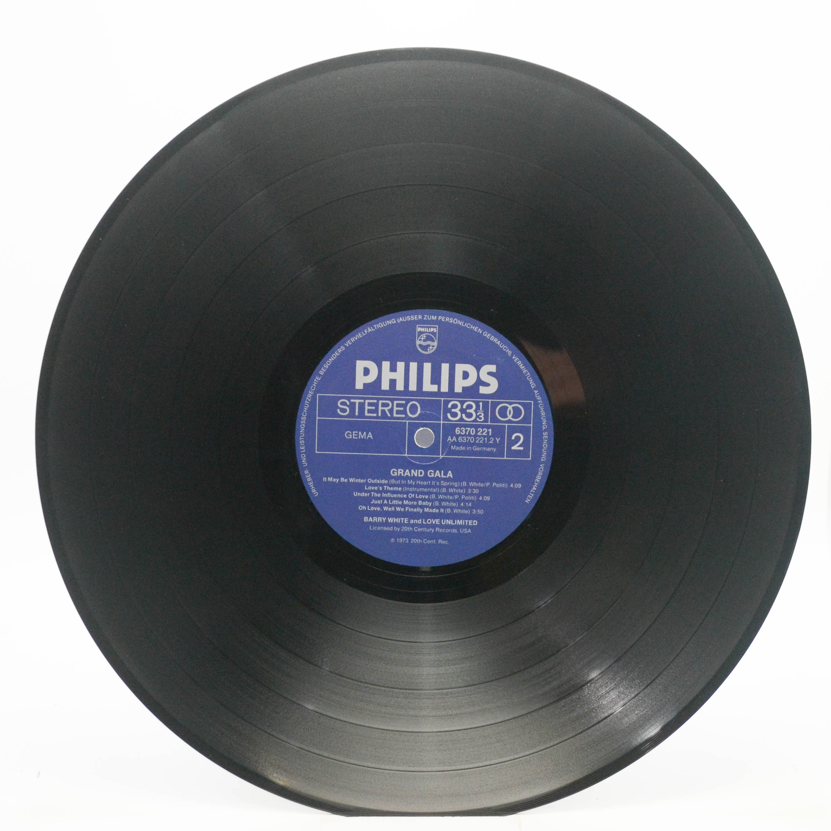 Barry White And Love Unlimited Also Featuring Love Unlimited Orchestra — Grand Gala, 1974