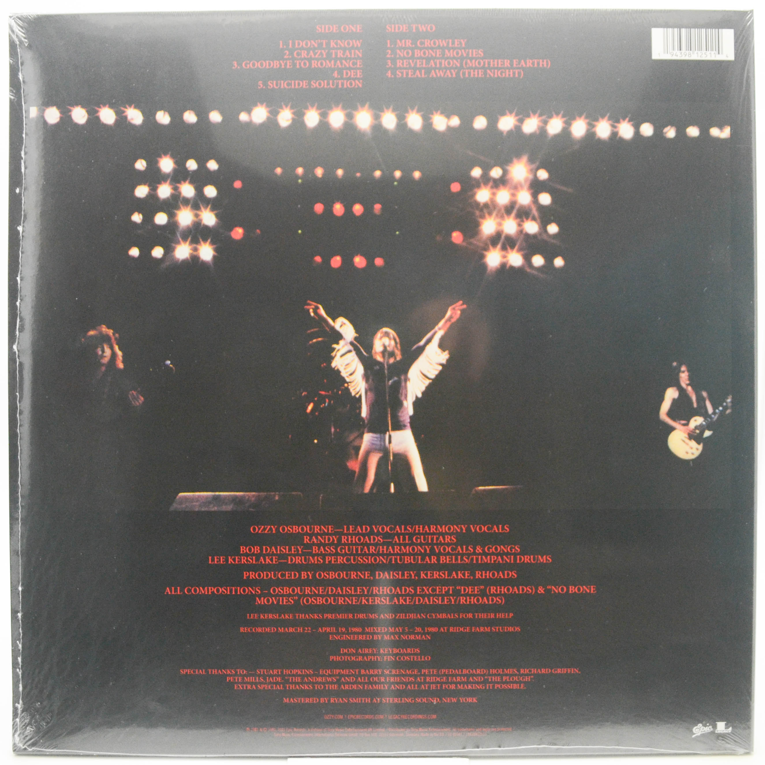 Ozzy Osbourne — Blizzard Of Ozz, 1980