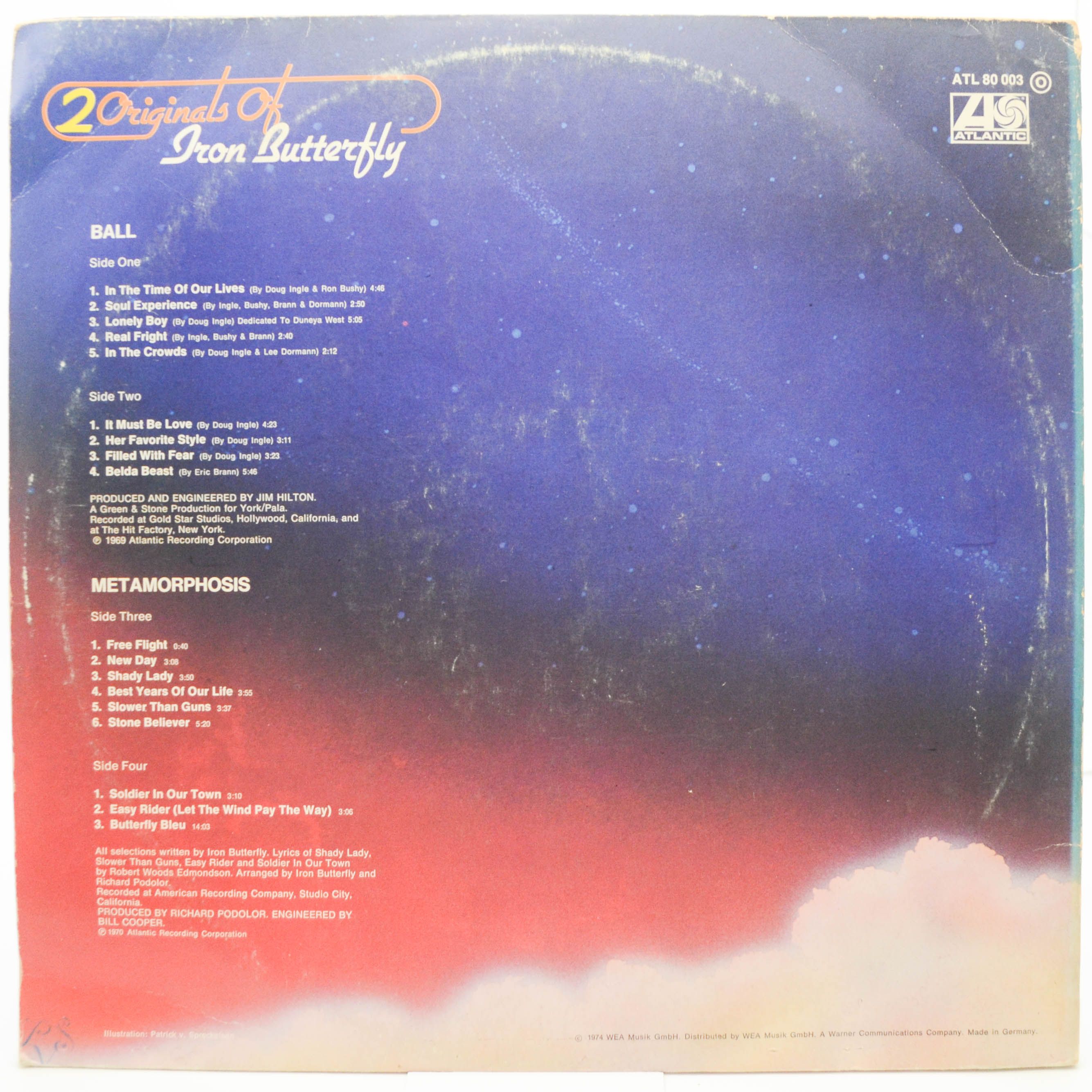 Iron Butterfly — 2 Originals Of Iron Butterfly (2LP), 1974