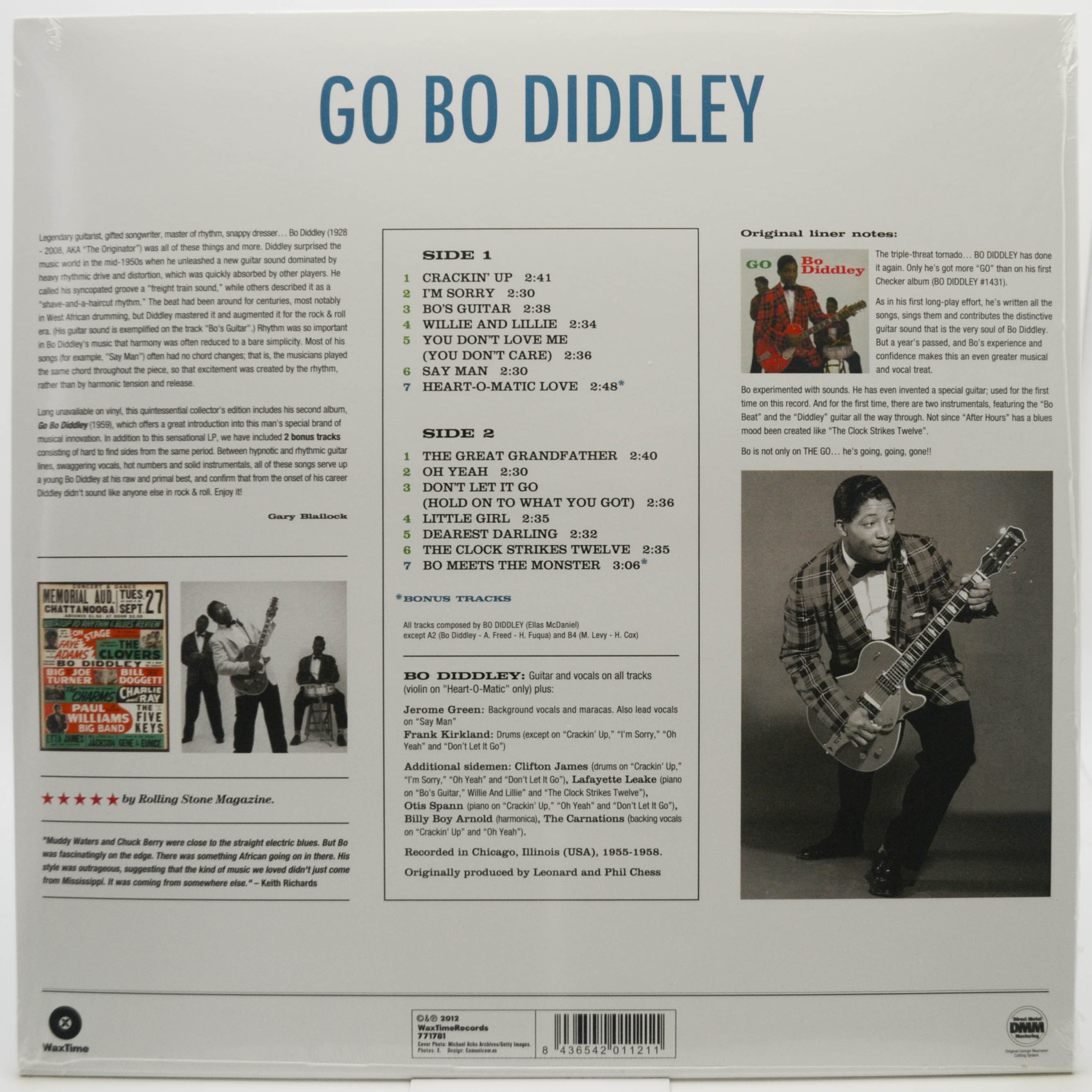 Виниловая пластинка Bo Diddley — Go Bo Diddley, 1959