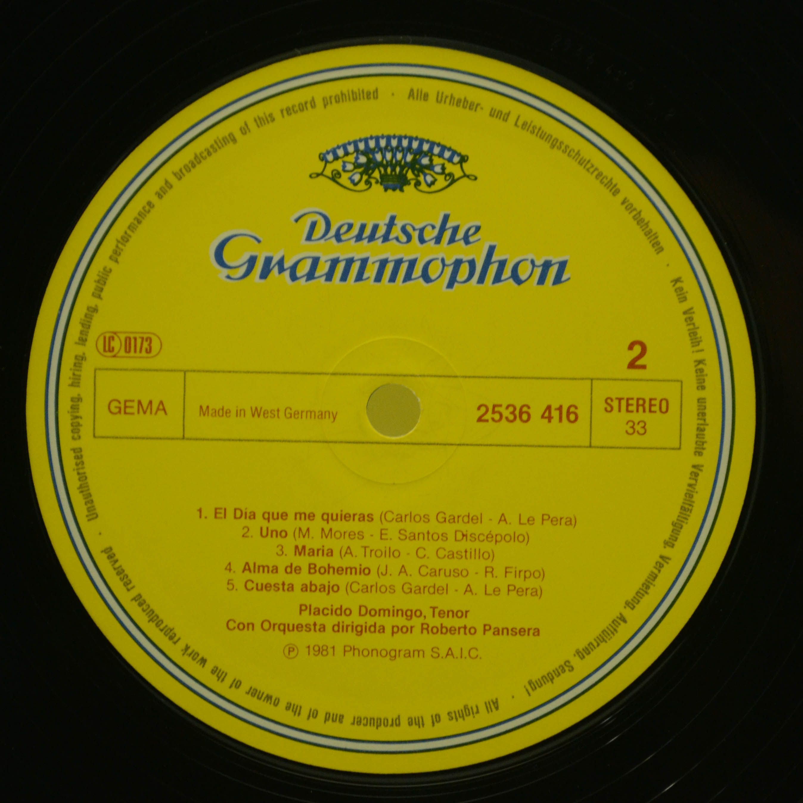 Placido Domingo — Sings Tangos, 1981