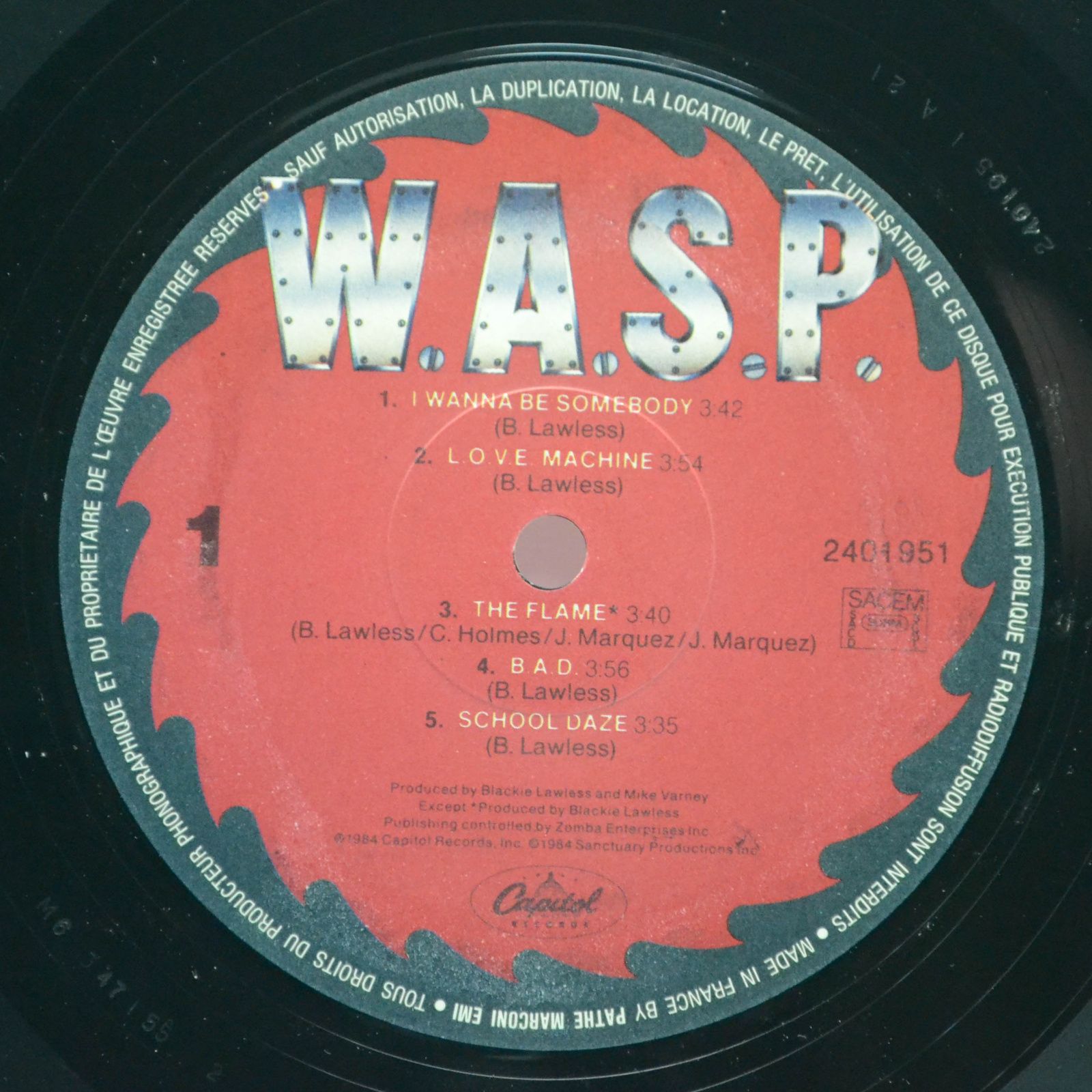 W.A.S.P. — W.A.S.P., 1984