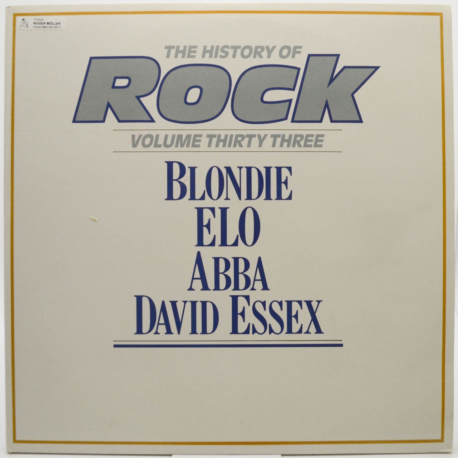 Blondie / ELO / ABBA / David Essex — The History Of Rock (Volume Thirty Three) (2LP, UK), 1985