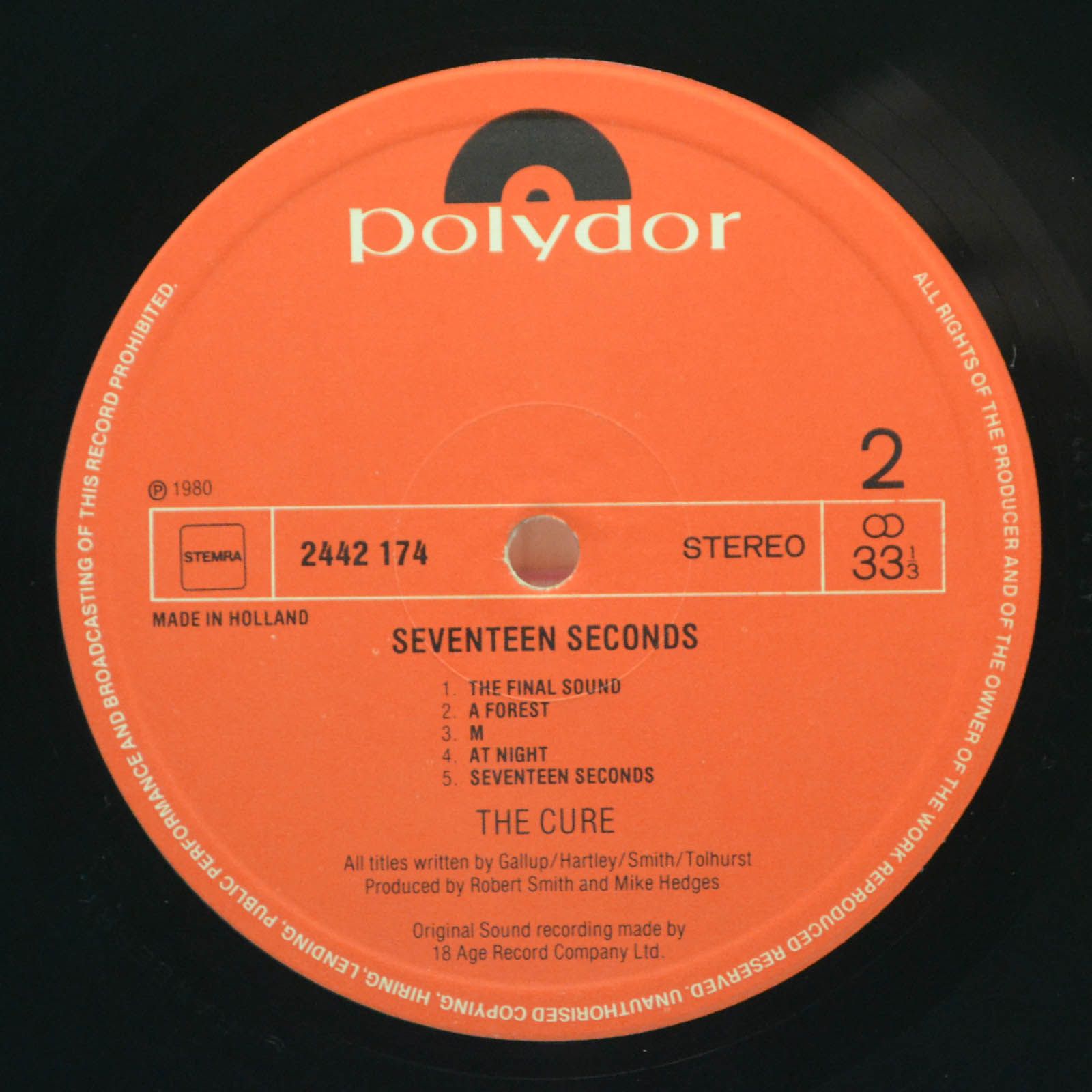 Cure — Seventeen Seconds, 1980