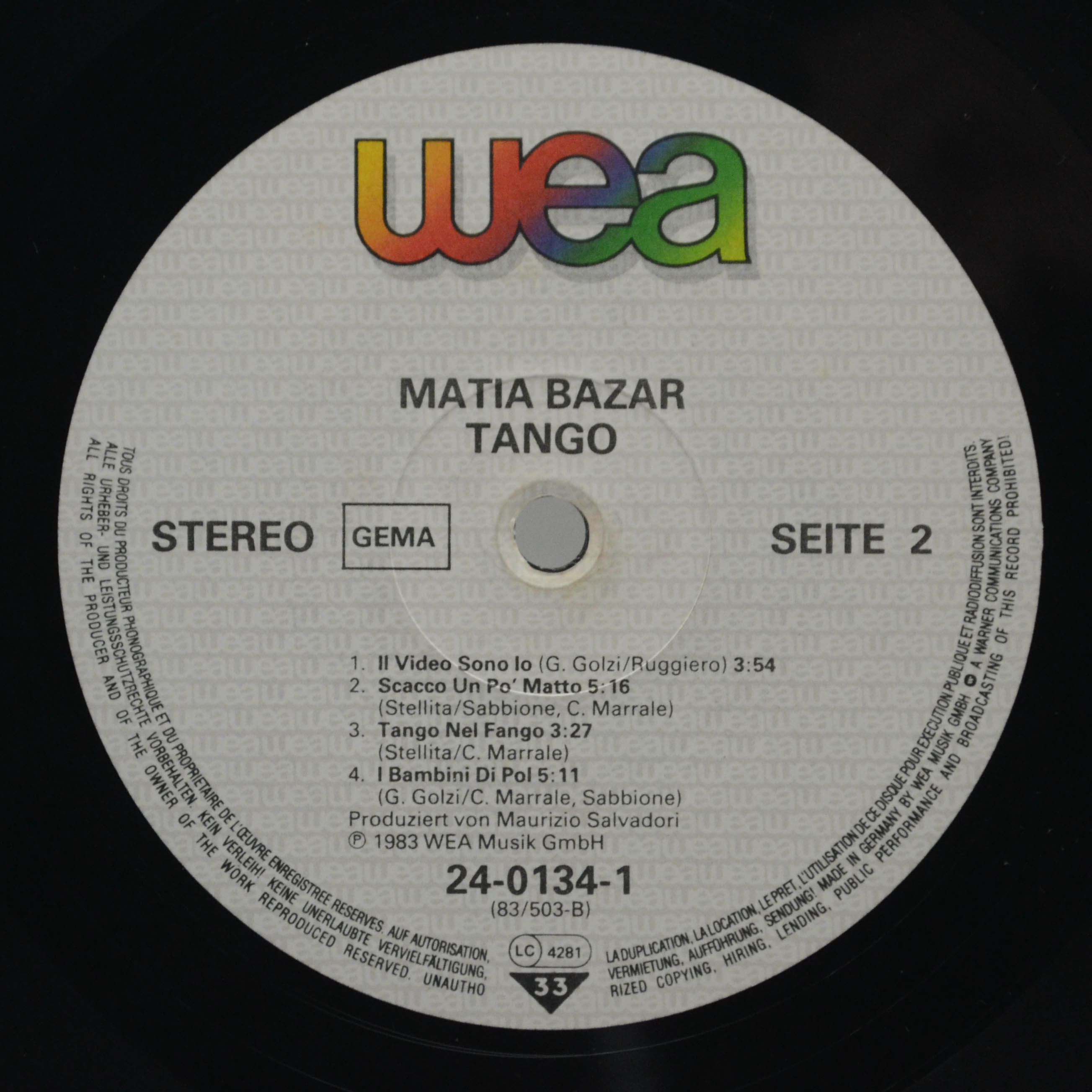 Matia Bazar — Tango, 1969