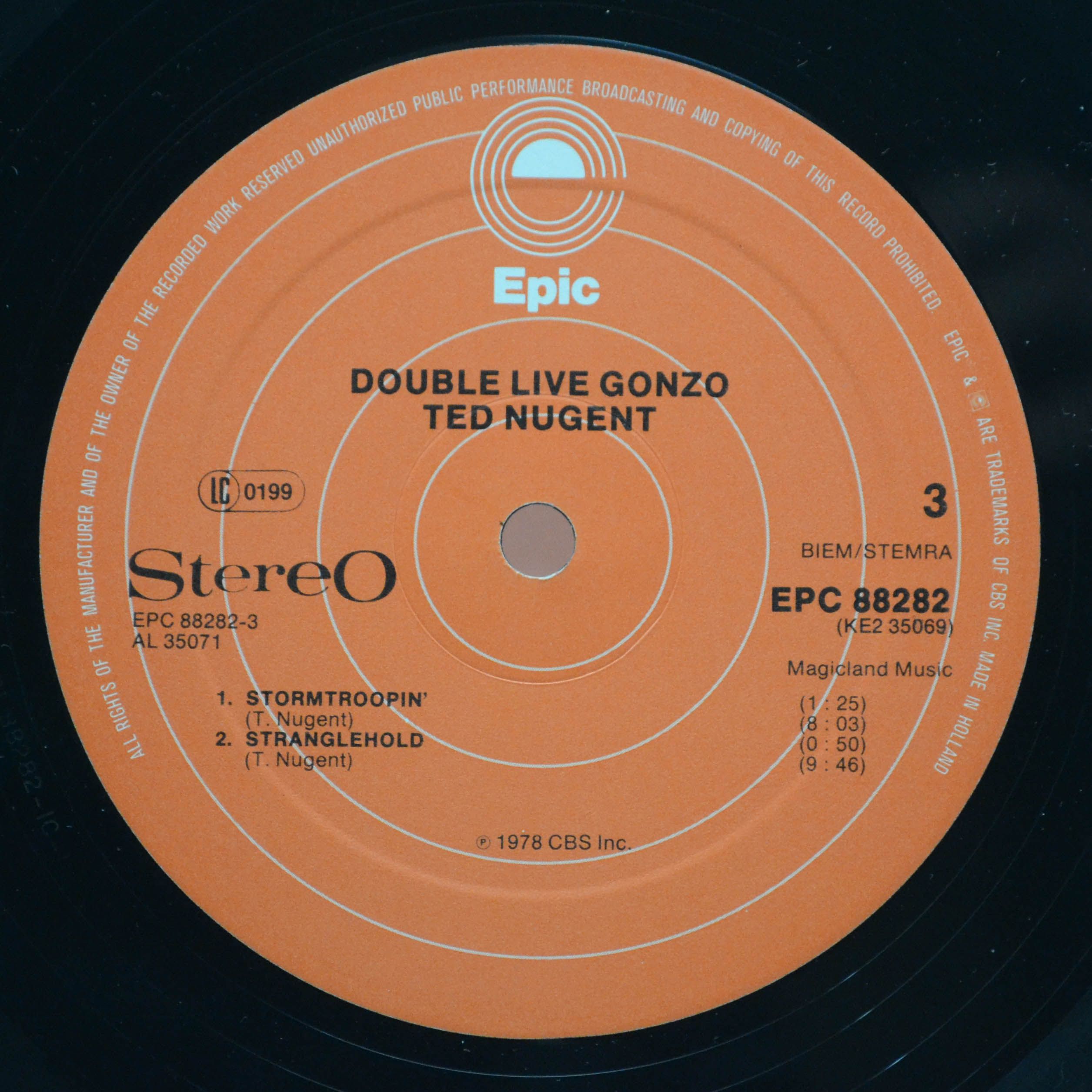 Ted Nugent — Double Live Gonzo! (2LP), 1978