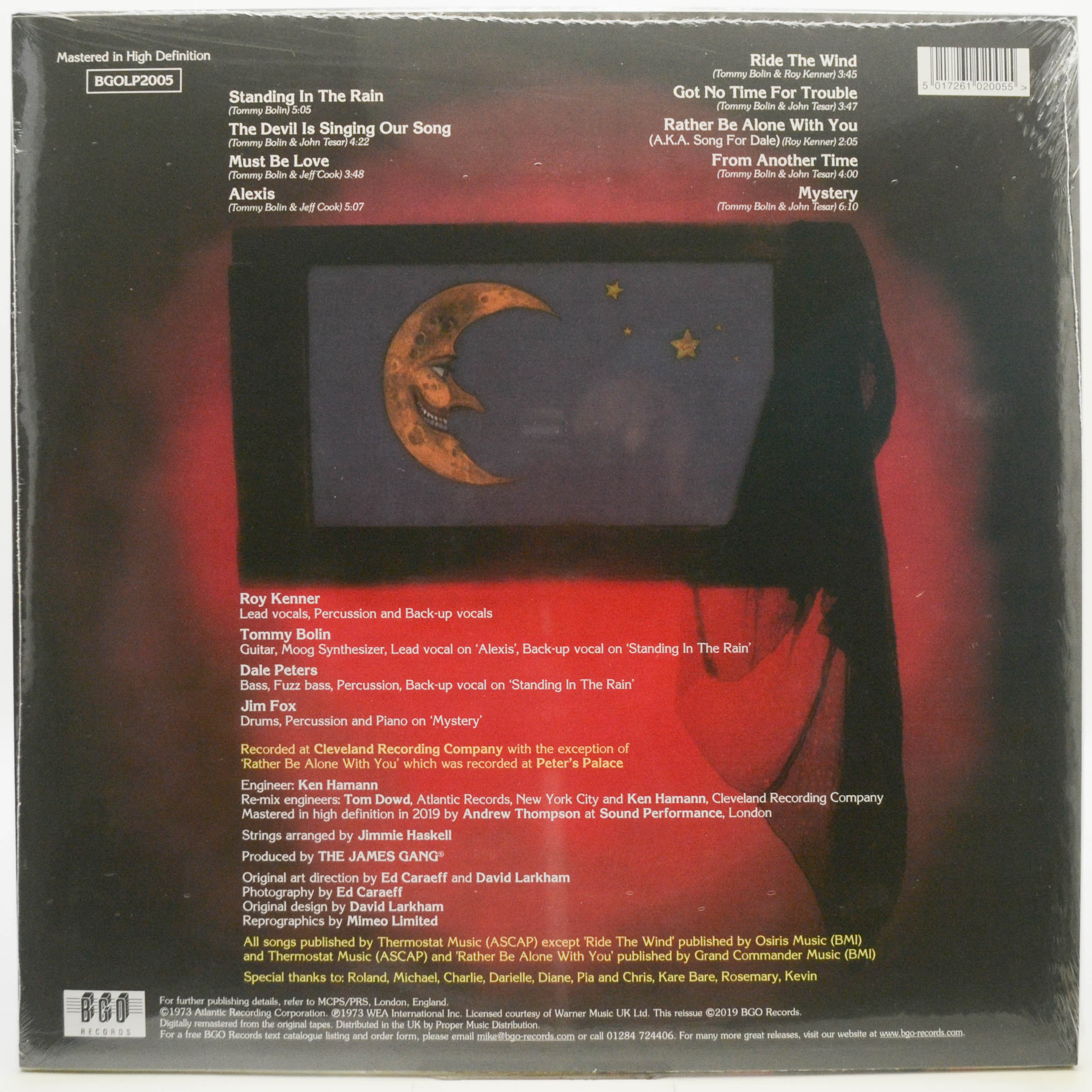 Виниловая пластинка James Gang — Bang (UK), 1973