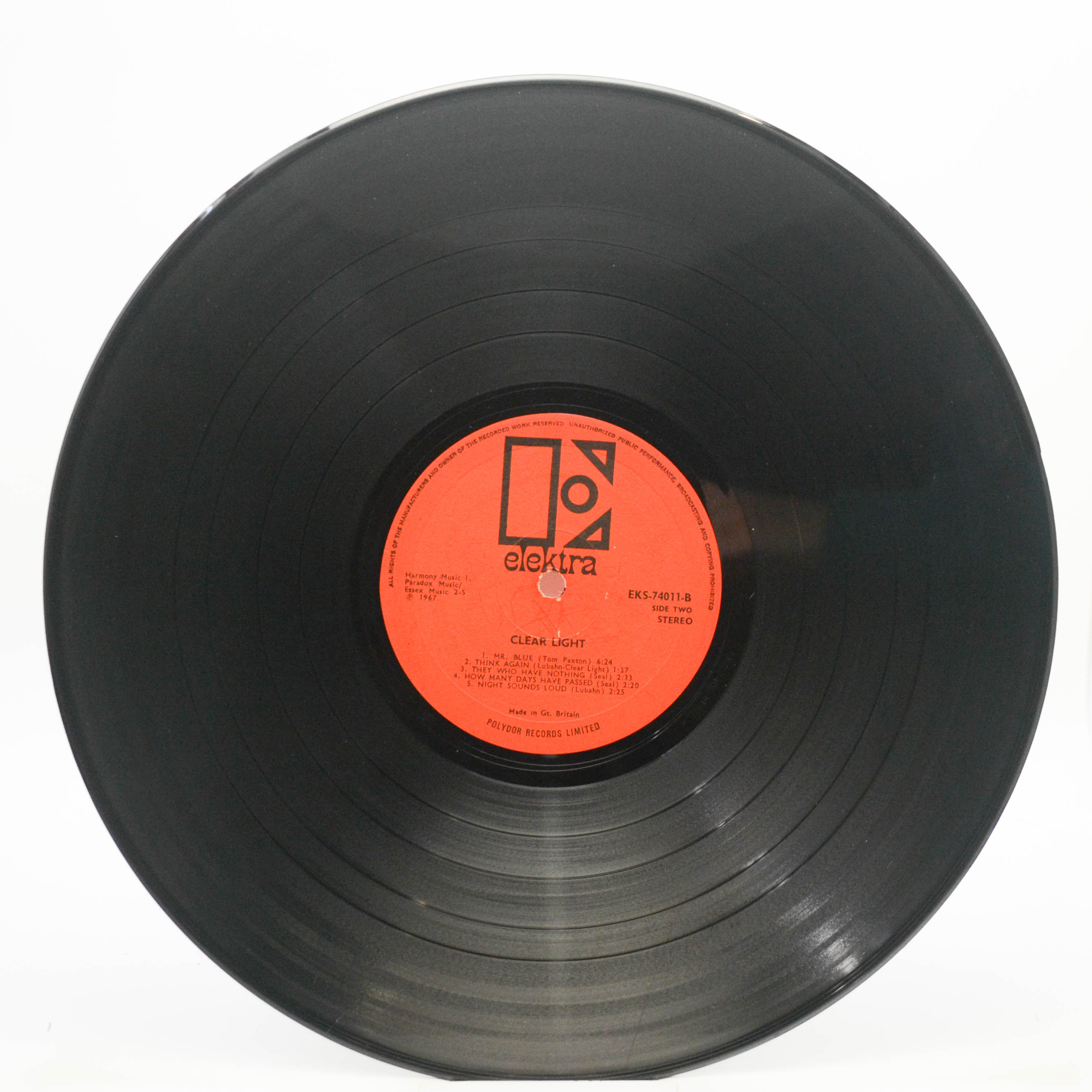 Виниловая пластинка Clear Light — Clear Light (UK), 1967