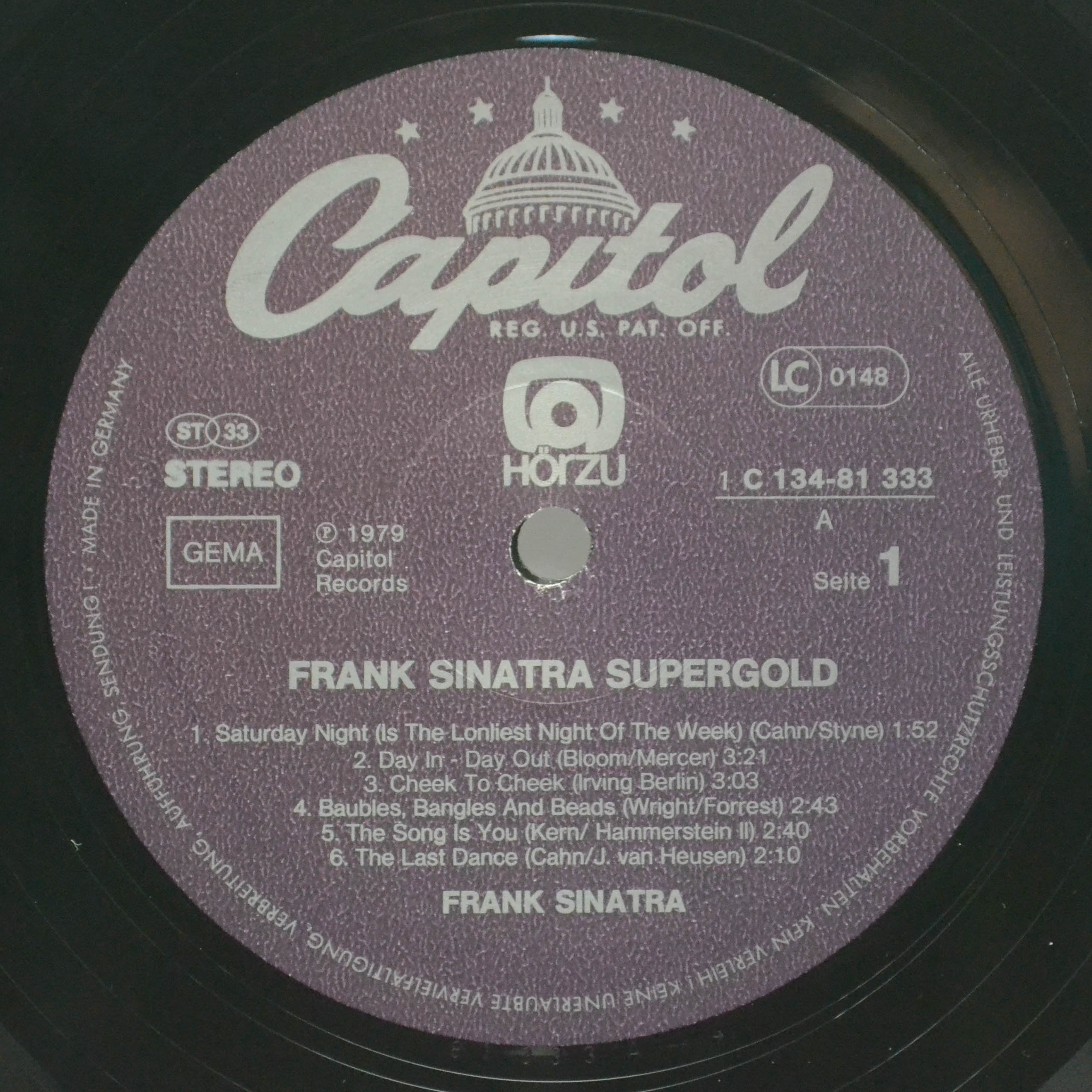 Frank Sinatra — Supergold (2LP), 1979