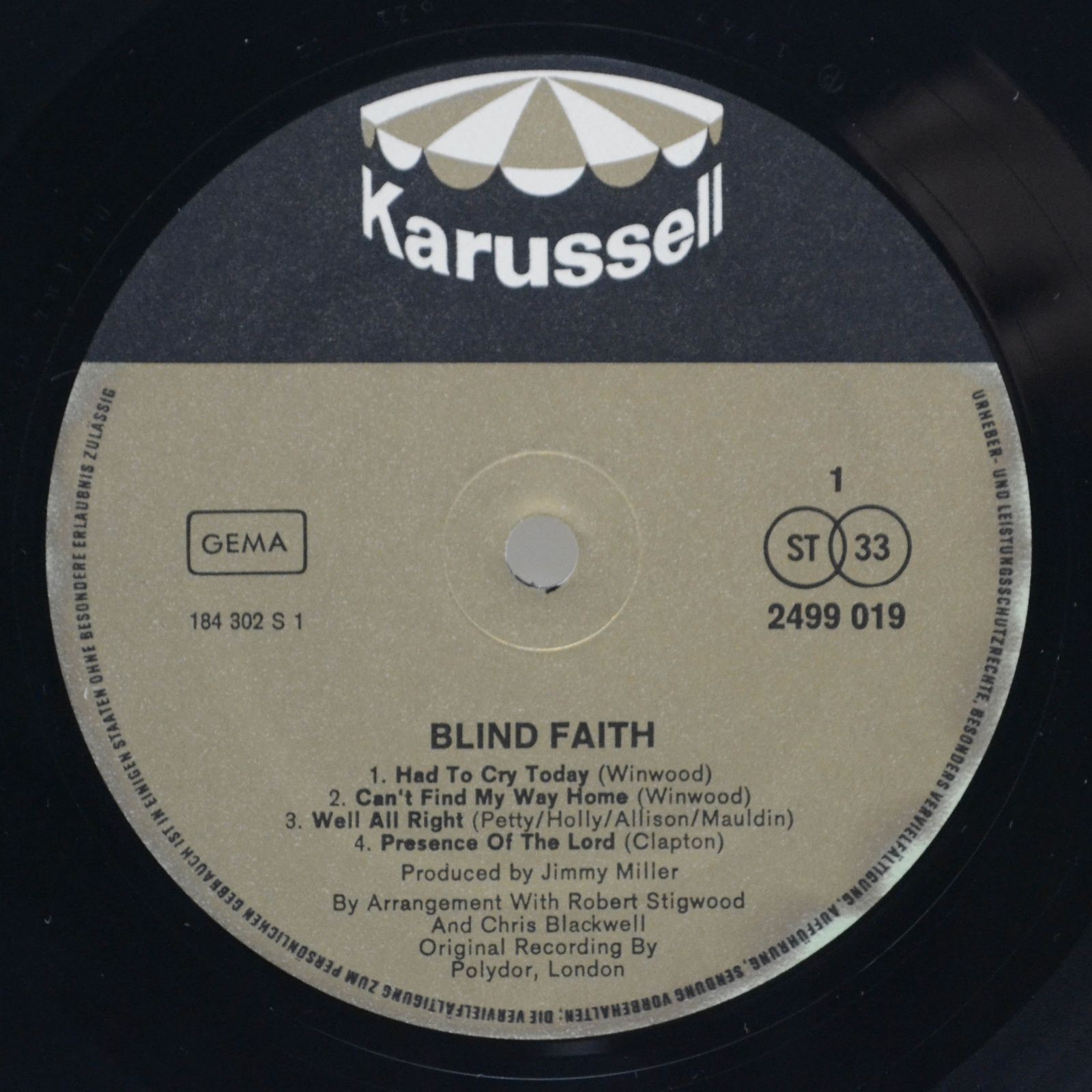 Blind Faith — Blind Faith, 1969