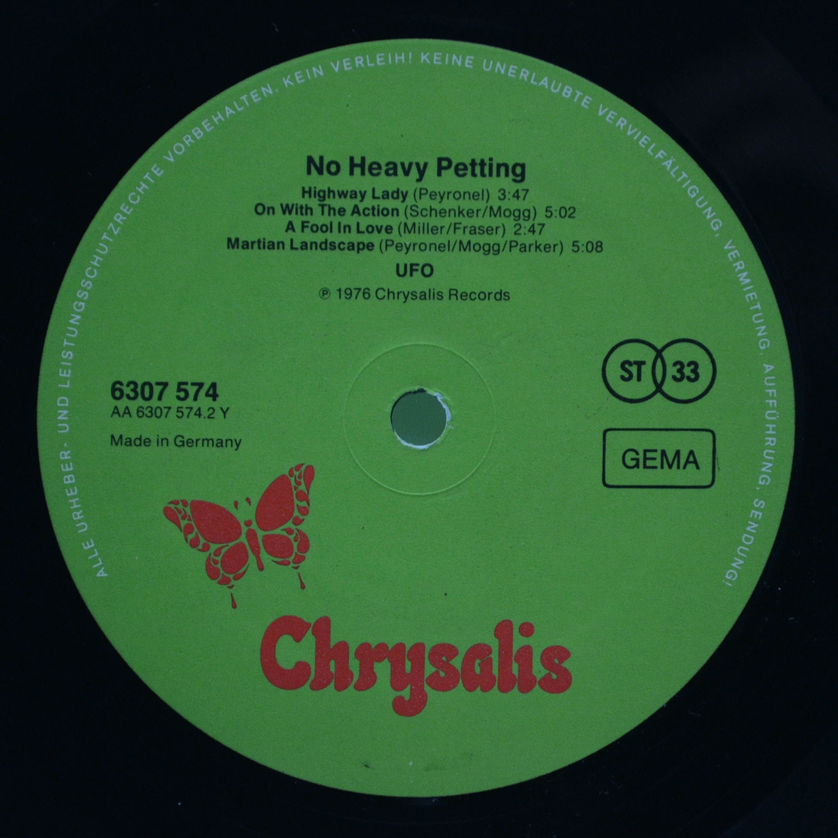 UFO — No Heavy Petting, 1976