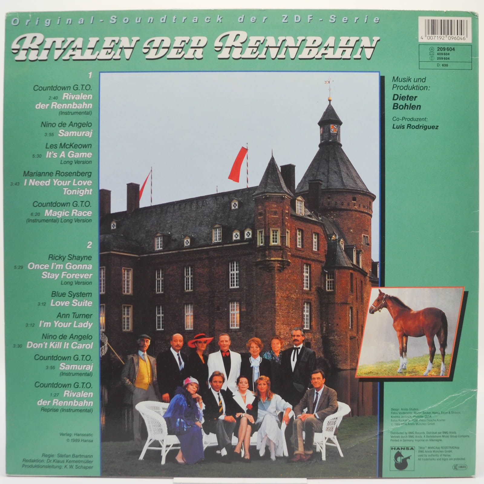 Various — Rivalen Der Rennbahn (Original-Soundtrack Der ZDF-Serie), 1989