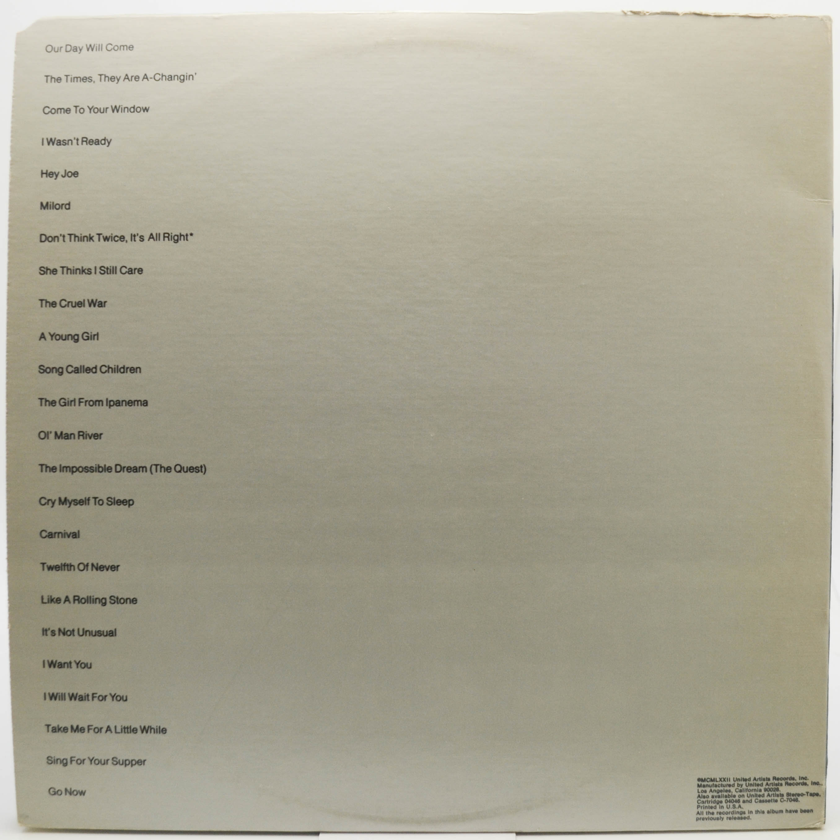 Cher — Superpak Vol. II (2LP, 1-st, USA), 1972