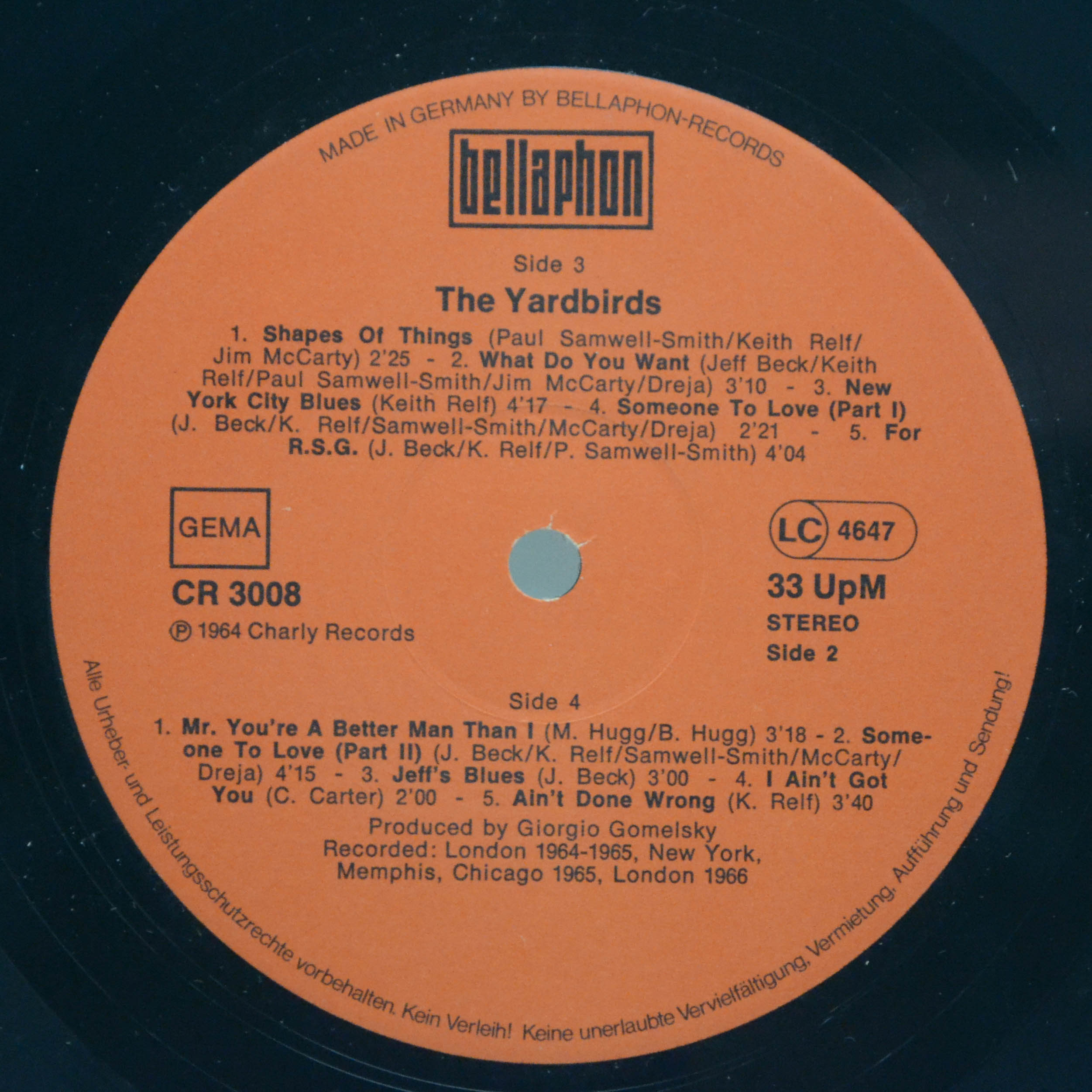 Виниловая пластинка Yardbirds — The Yardbirds (2LP), 1976