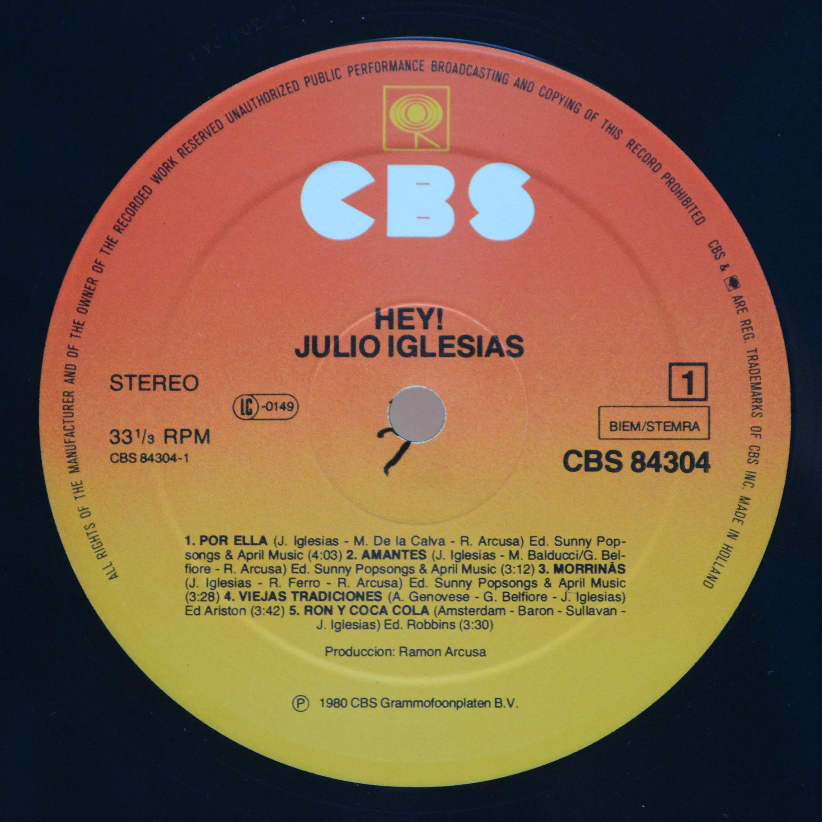 Julio Iglesias — Hey!, 1980