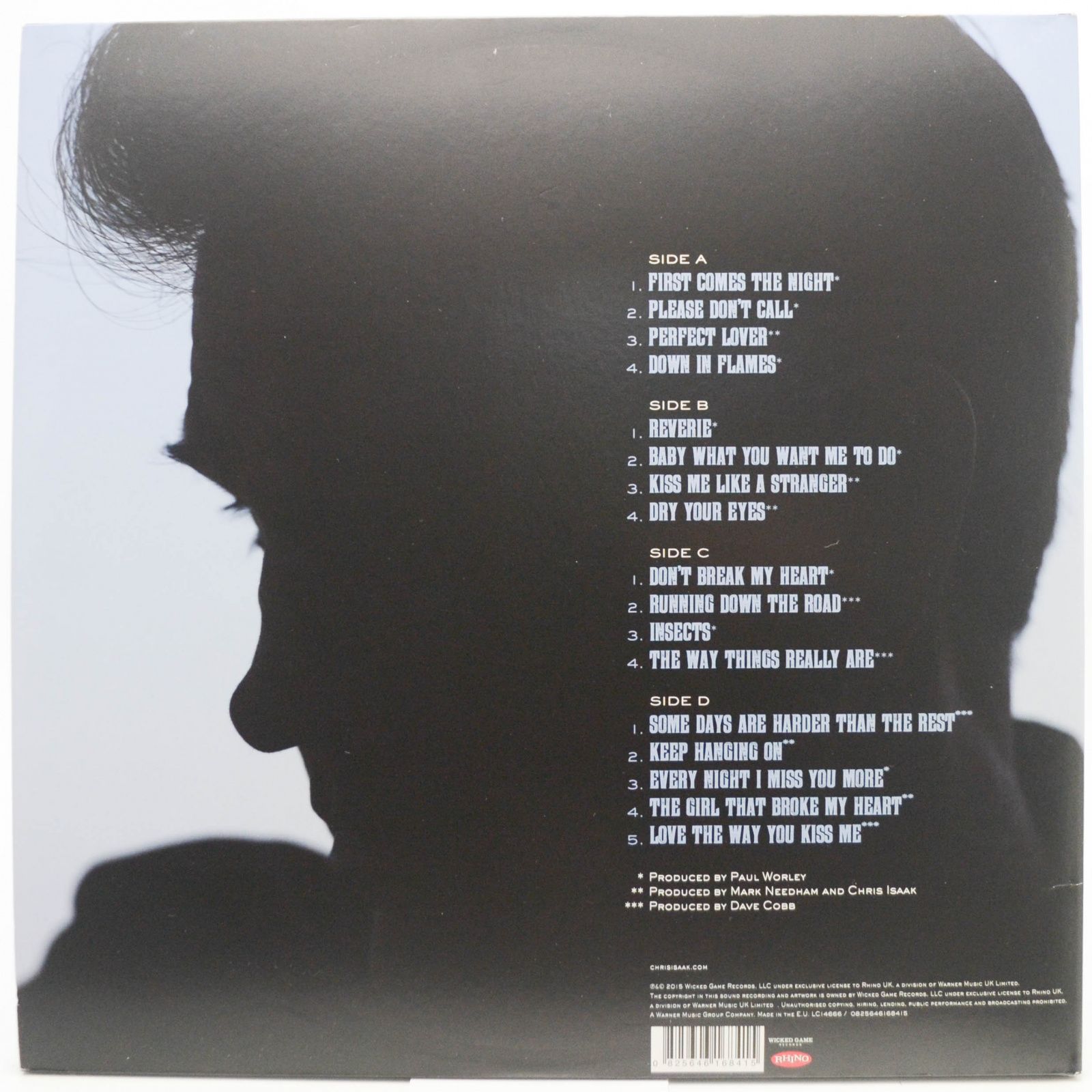Chris Isaak — First Comes The Night (2LP), 2015