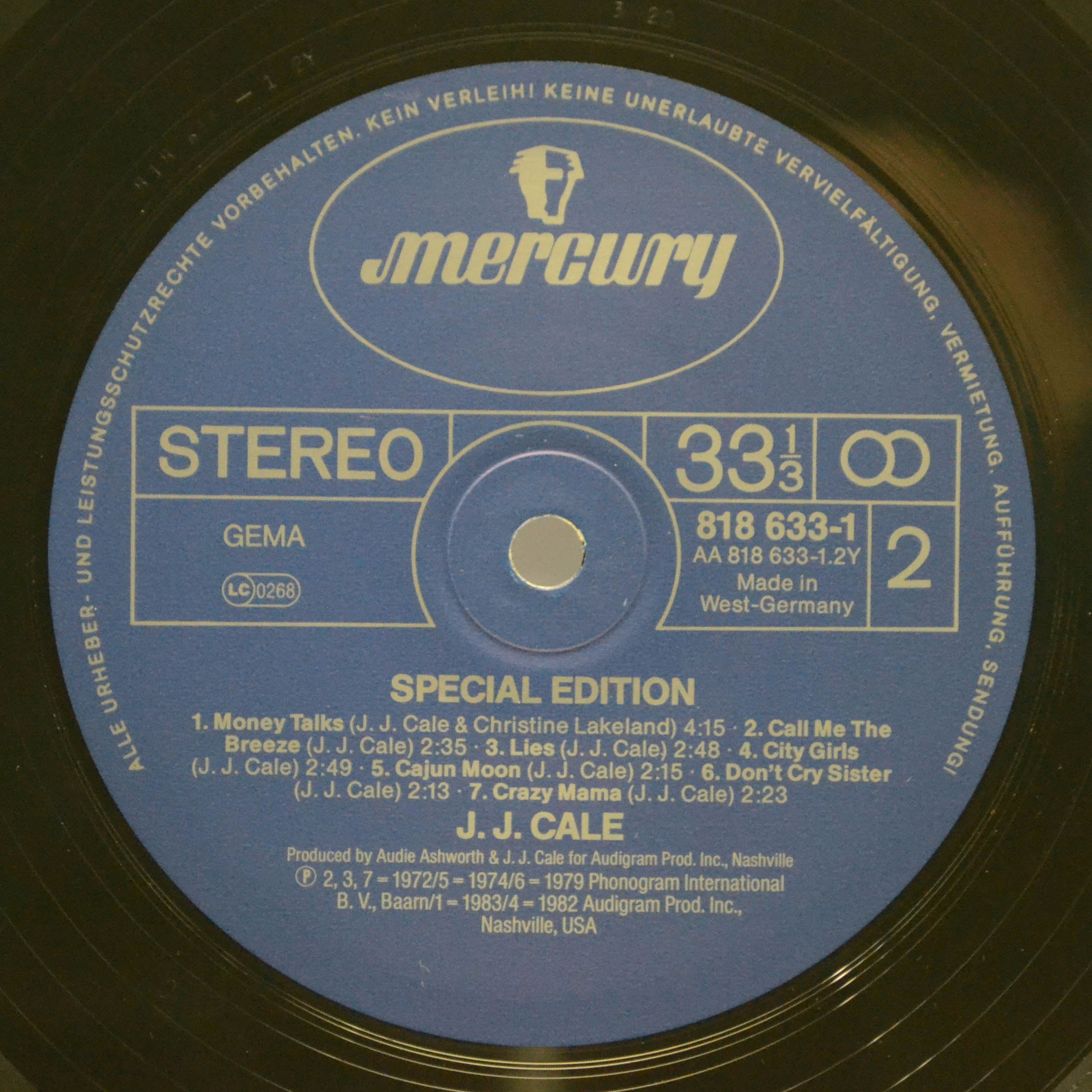 JJ Cale — Special Edition, 1984