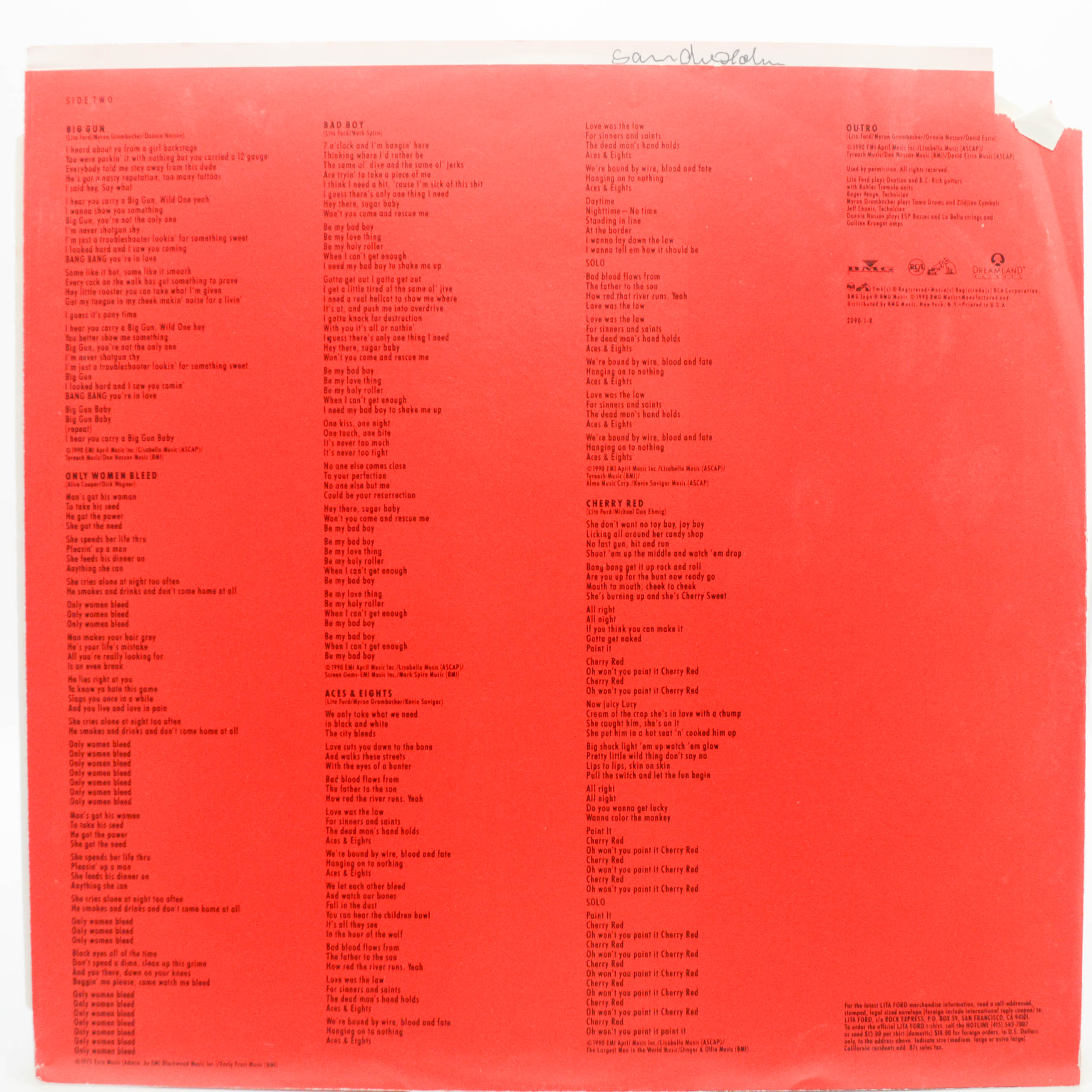 Lita Ford — Stiletto, 1990