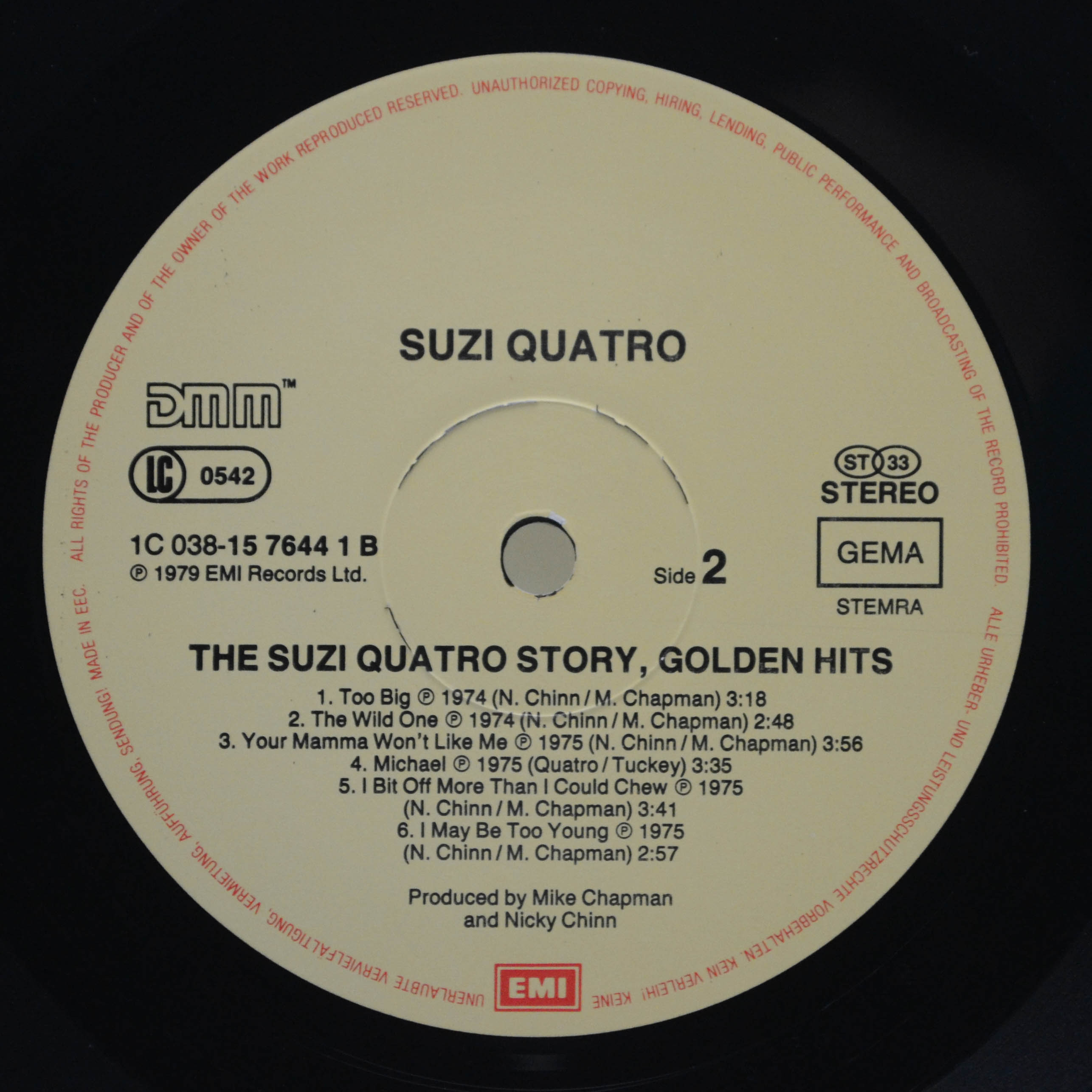 Suzi Quatro — The Suzi Quatro Story - 12 Golden Hits, 1975