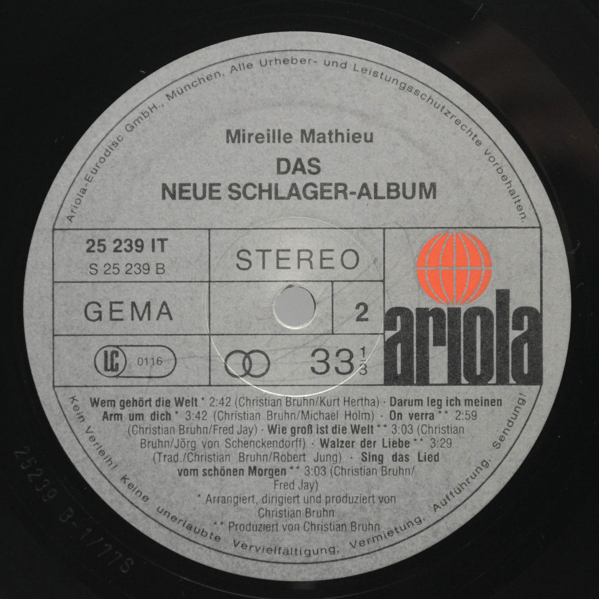 Виниловая пластинка Mireille Mathieu — Das Neue Schlager-Album, 1977