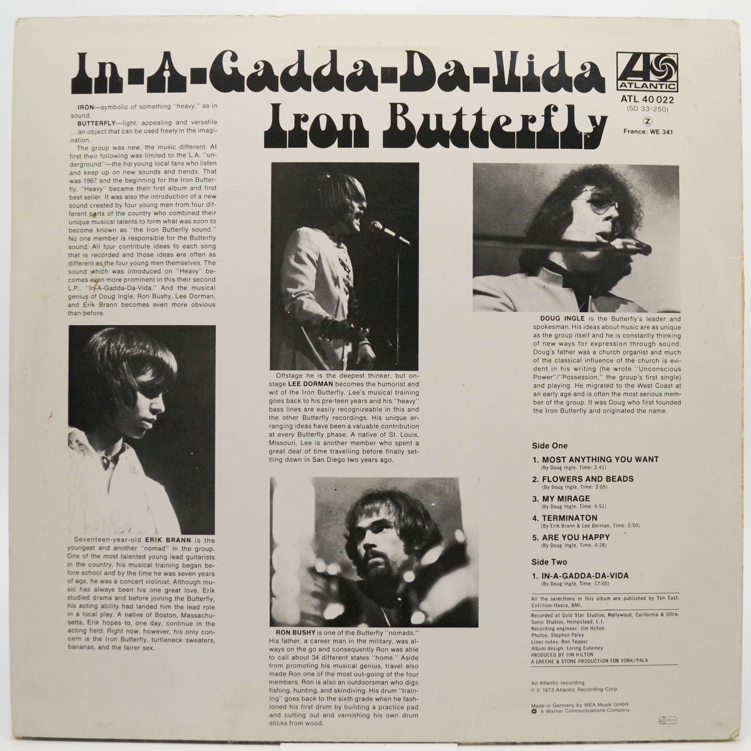 Iron Butterfly — In-A-Gadda-Da-Vida, 1968