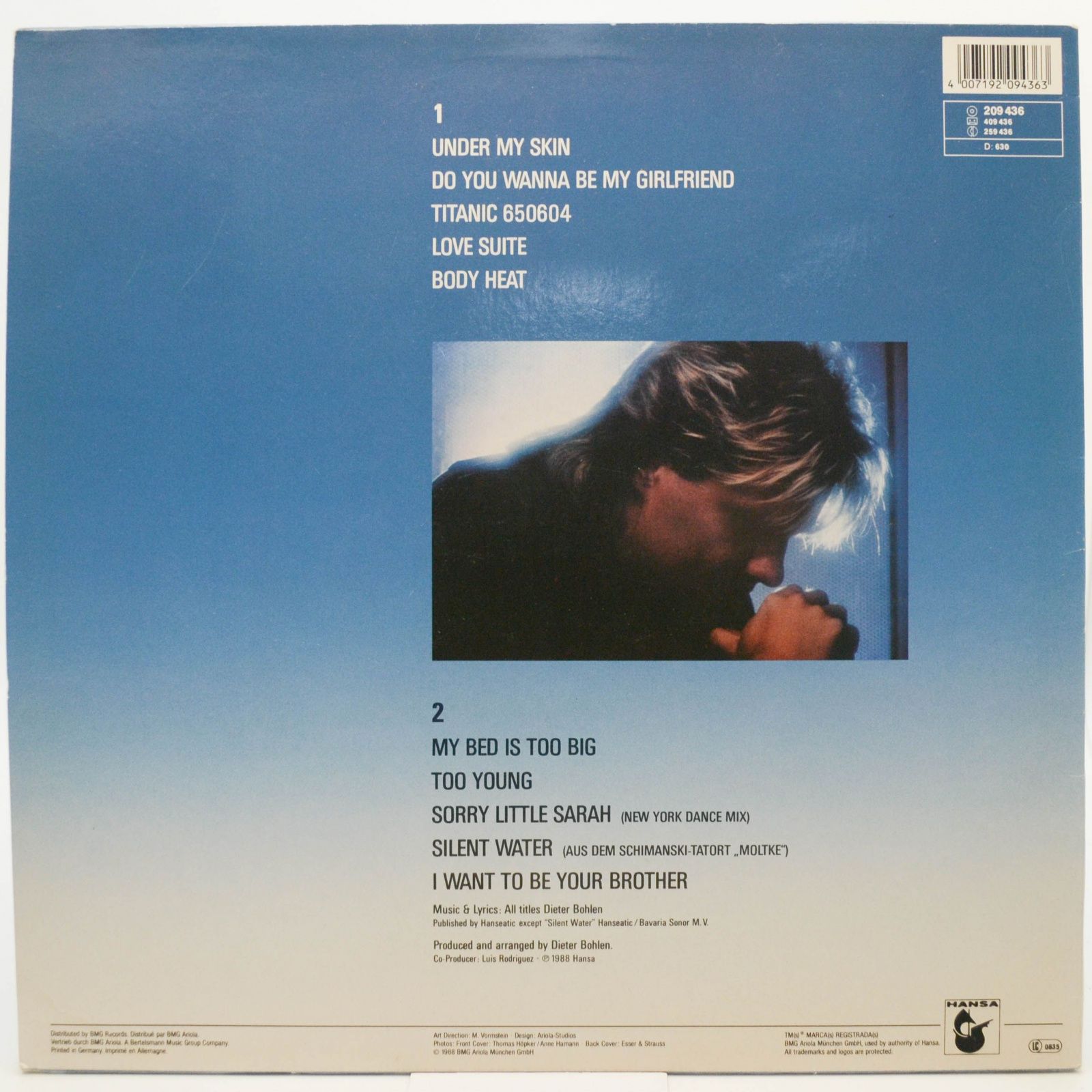 Blue System — Body Heat, 1988