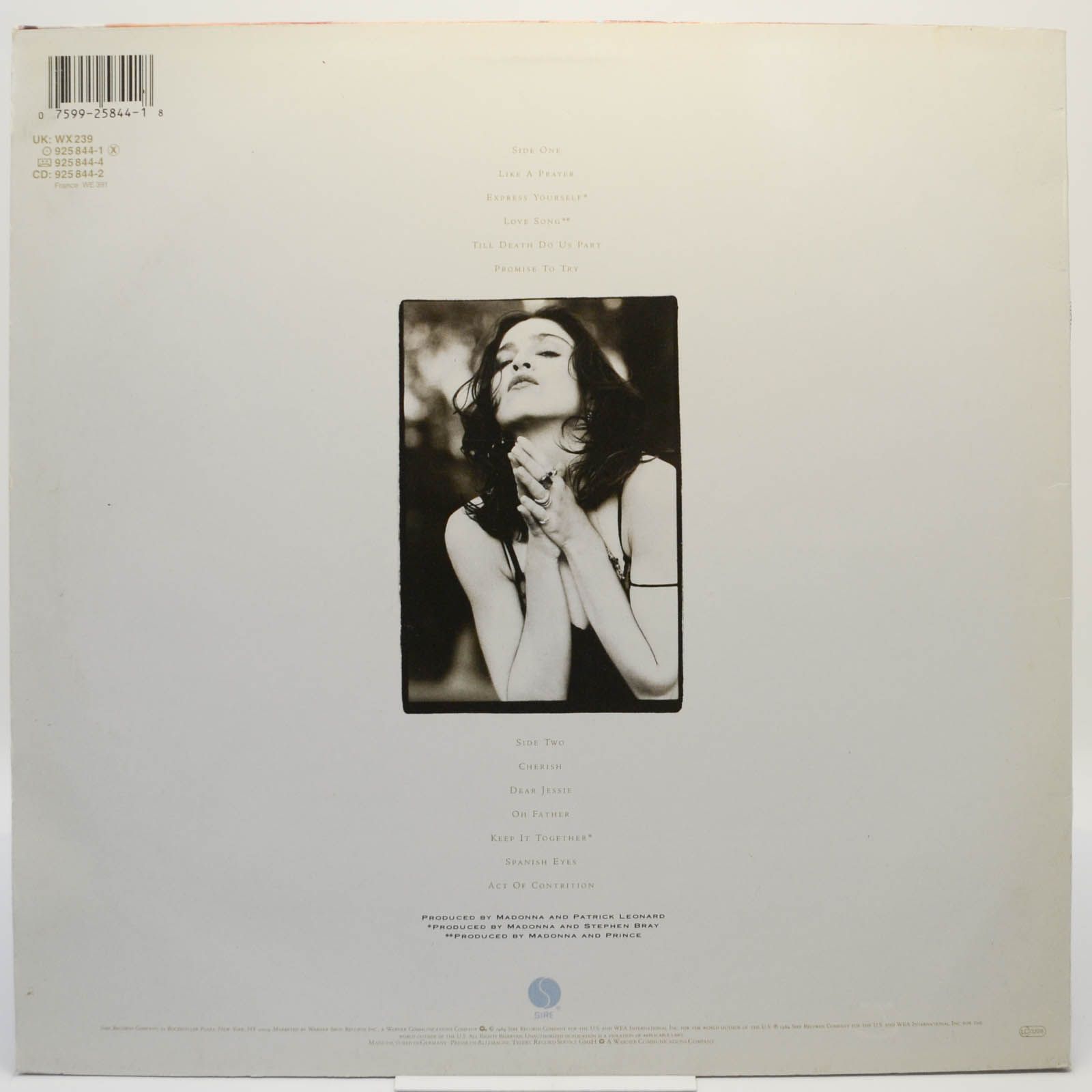 Madonna — Like A Prayer, 1989