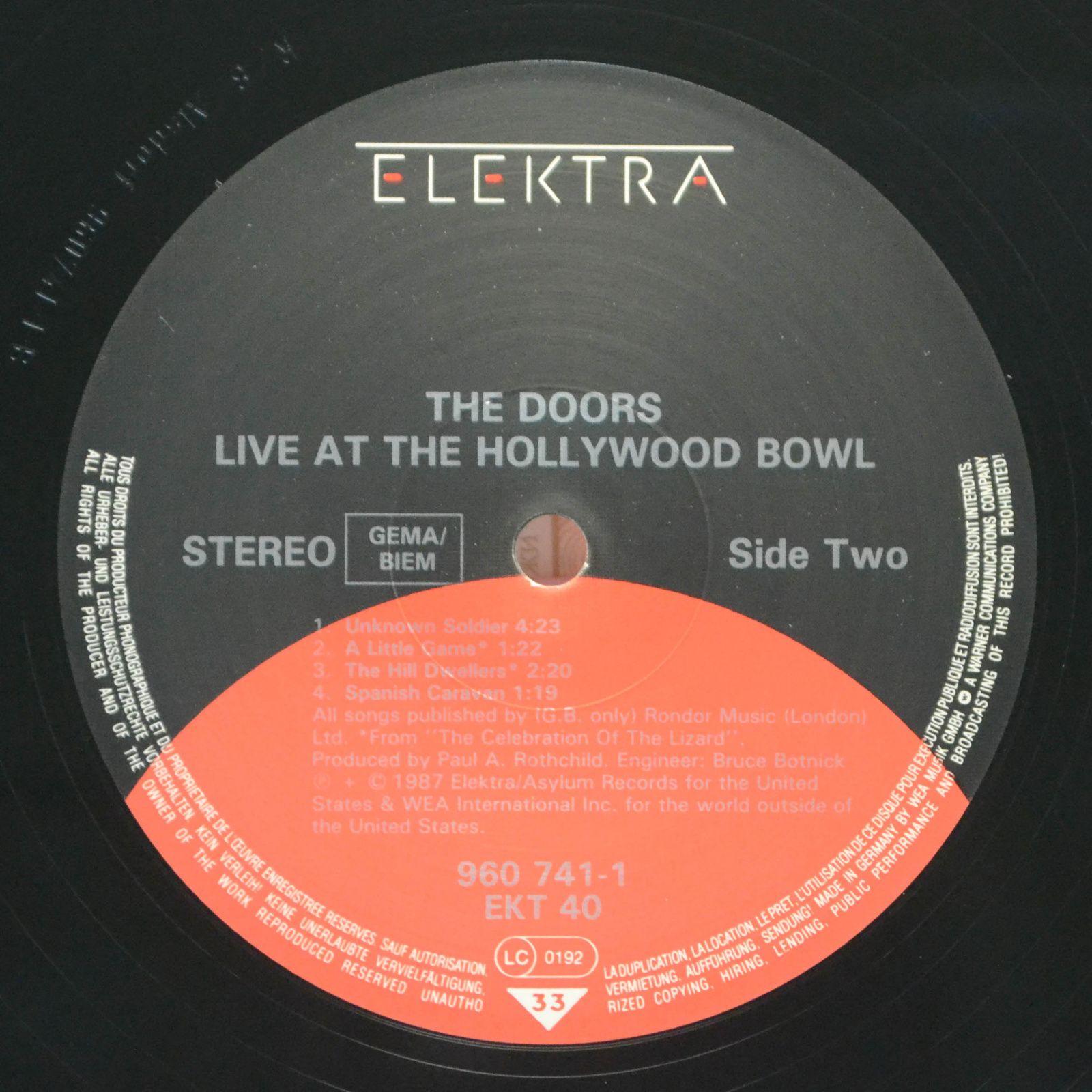 Doors — Live At The Hollywood Bowl, 1987