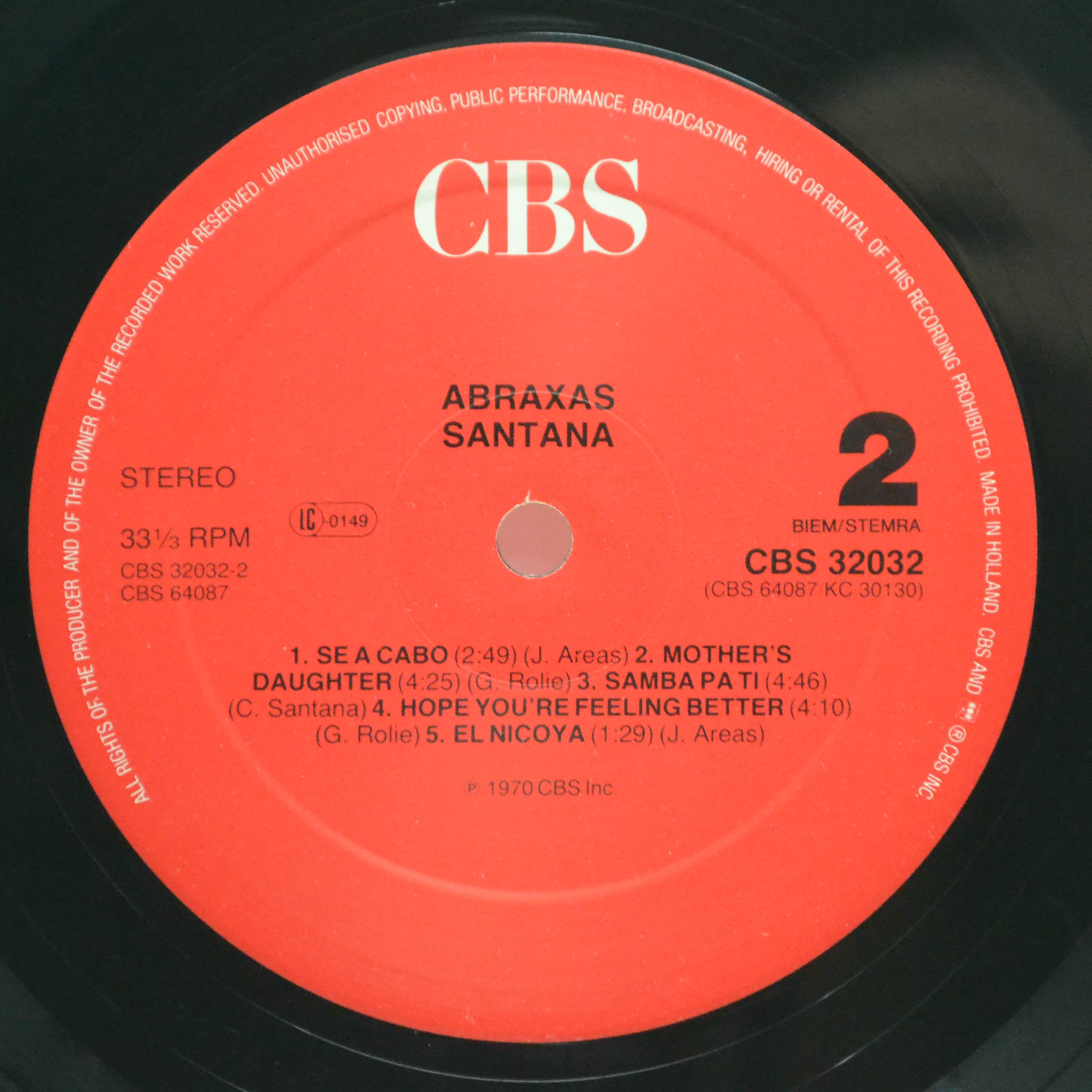 Santana — Abraxas, 1970