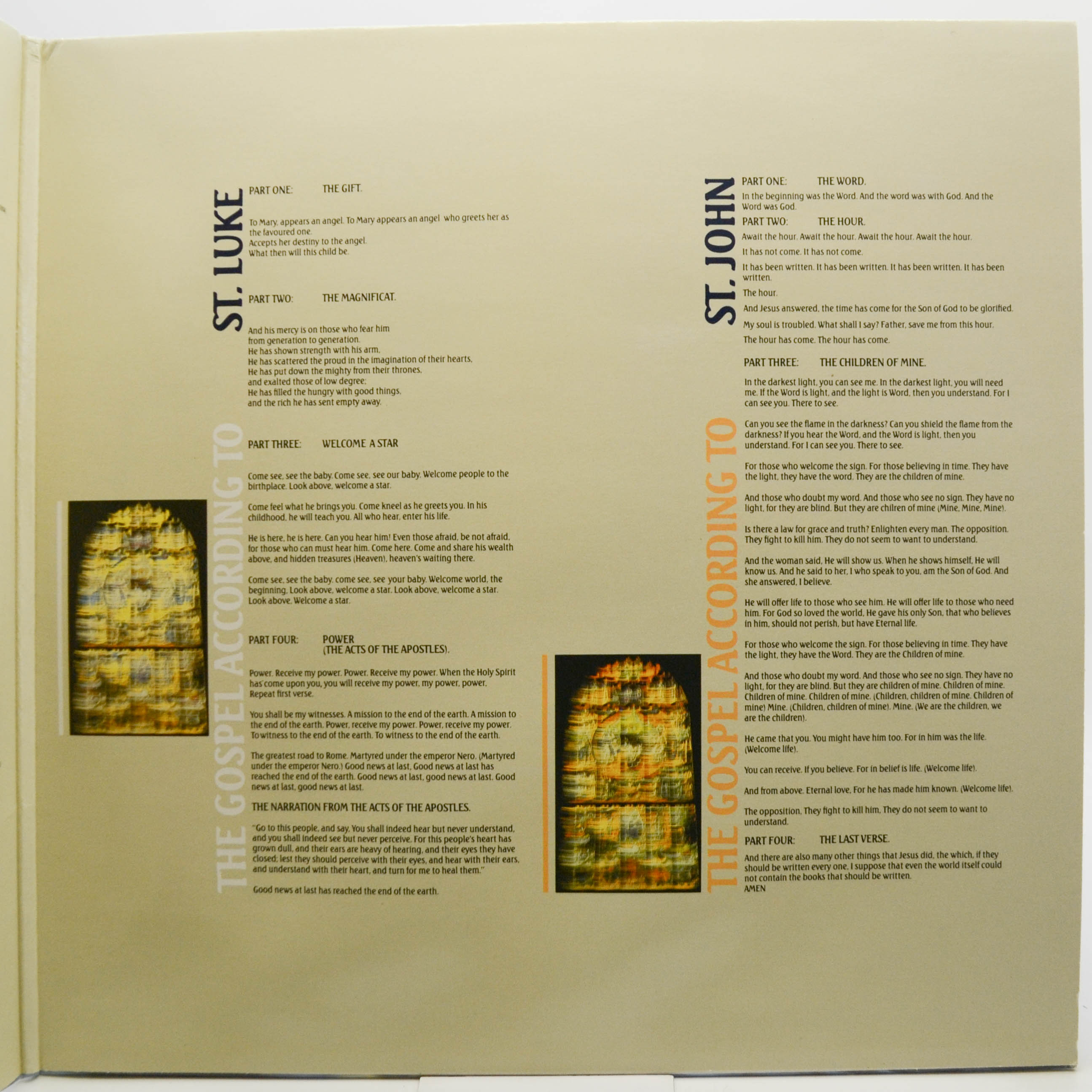 Rick Wakeman — The Gospels (2LP, 1-st, UK), 1987