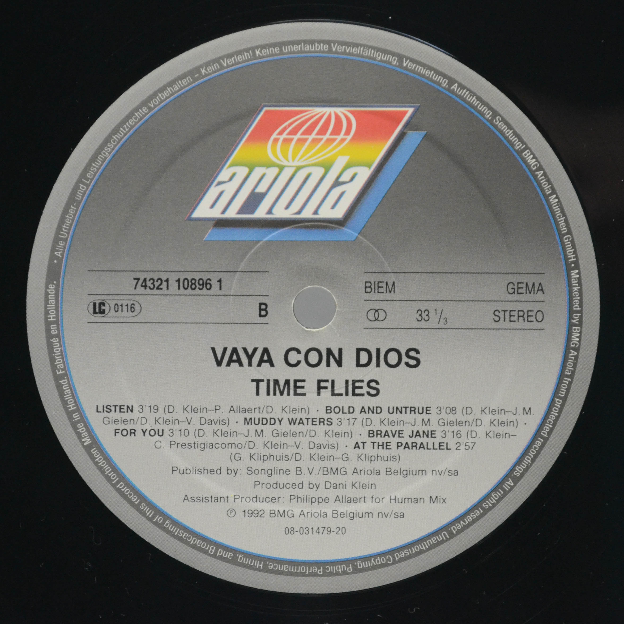 Vaya Con Dios — Time Flies, 1992