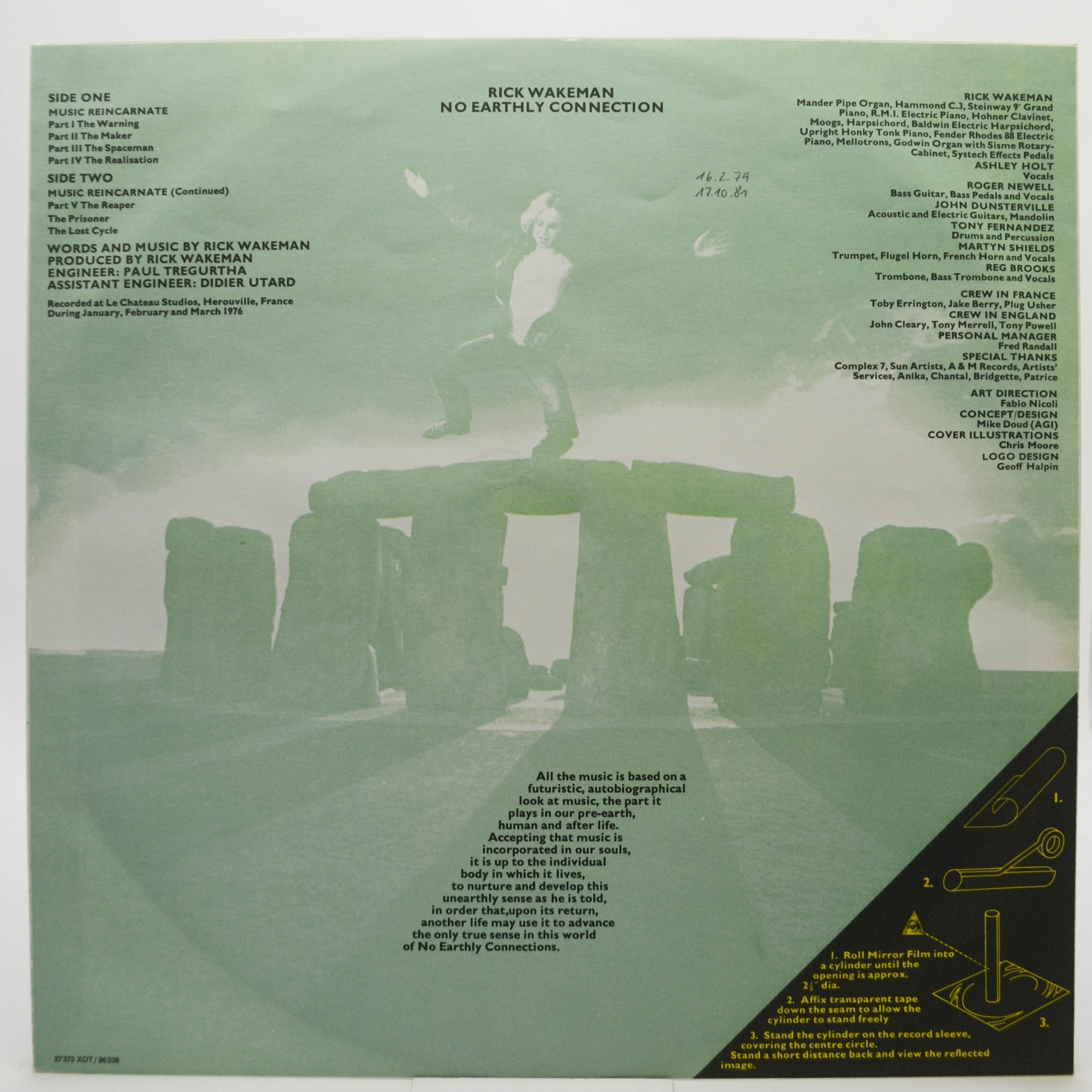 Rick Wakeman And The English Rock Ensemble — No Earthly Connection, 1976