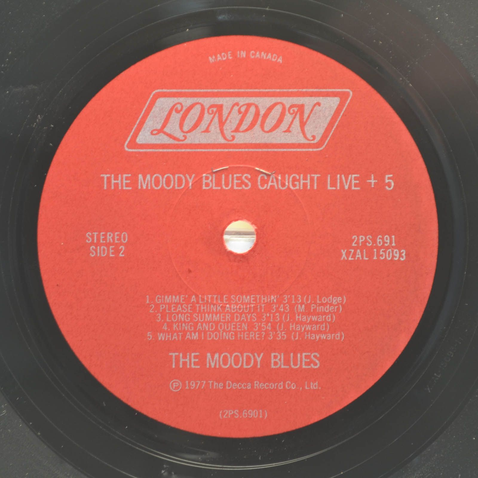 Moody Blues — Caught Live +5 (2LP), 1977